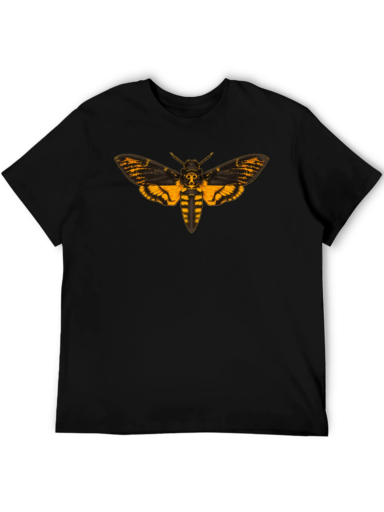 Deaths Head Moth Graphic Tee - Black