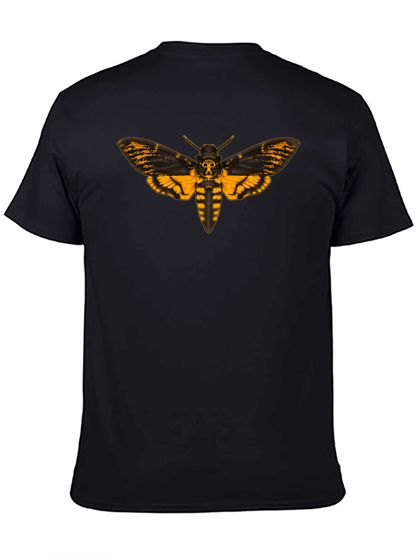 Deaths Head Moth Graphic Tee - Black