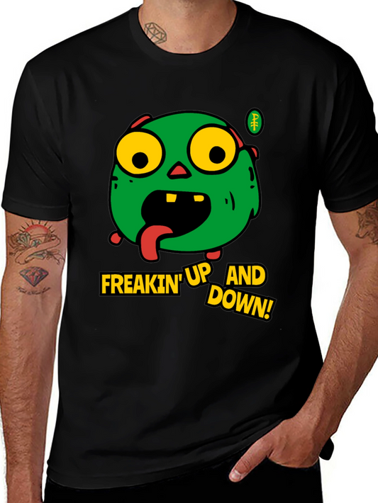 Zombie Freakin Up and Down Graphic T-Shirt