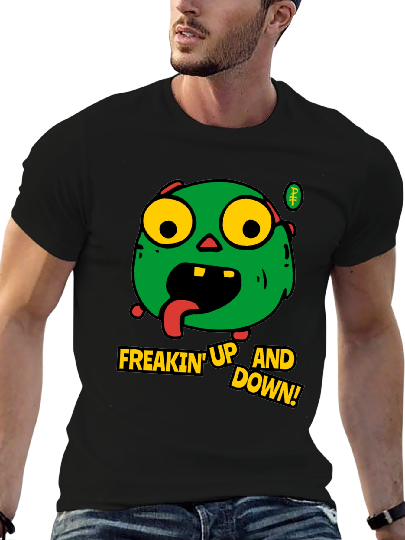 Zombie Freakin Up and Down Graphic T-Shirt
