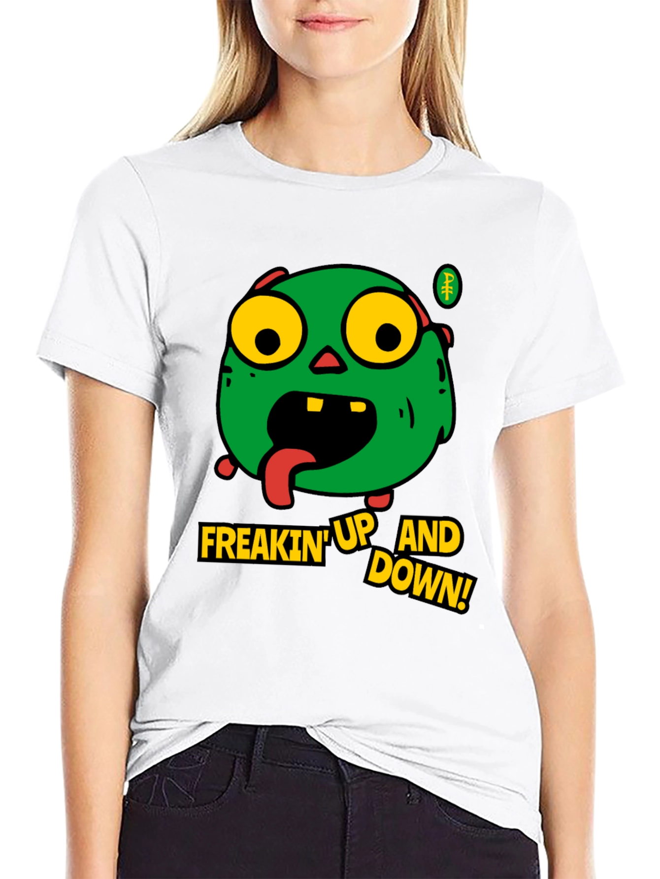 Zombie Freakin Up and Down Graphic T-Shirt