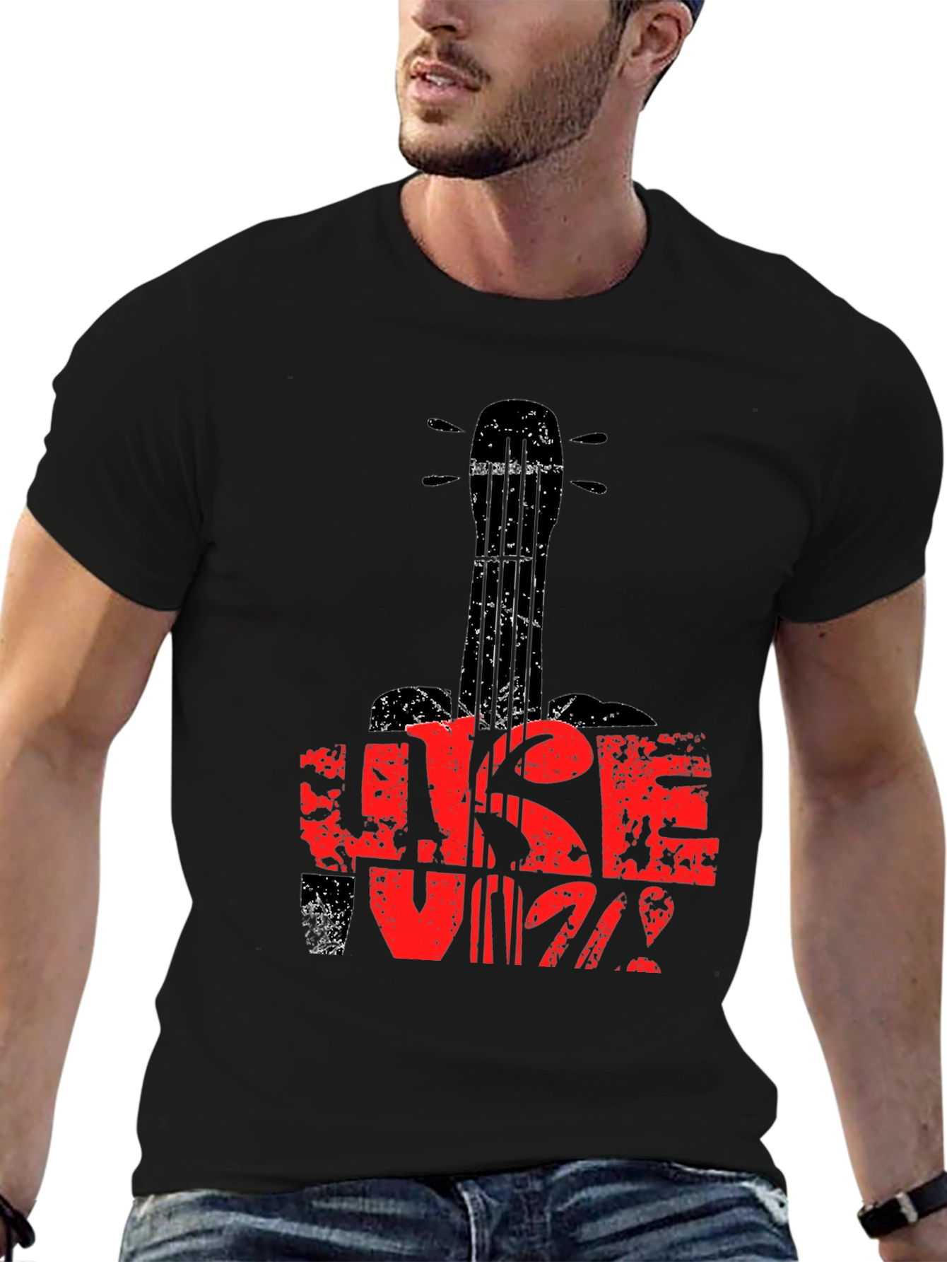 Ukulele Guitar T-Shirt - Music Lover Tee