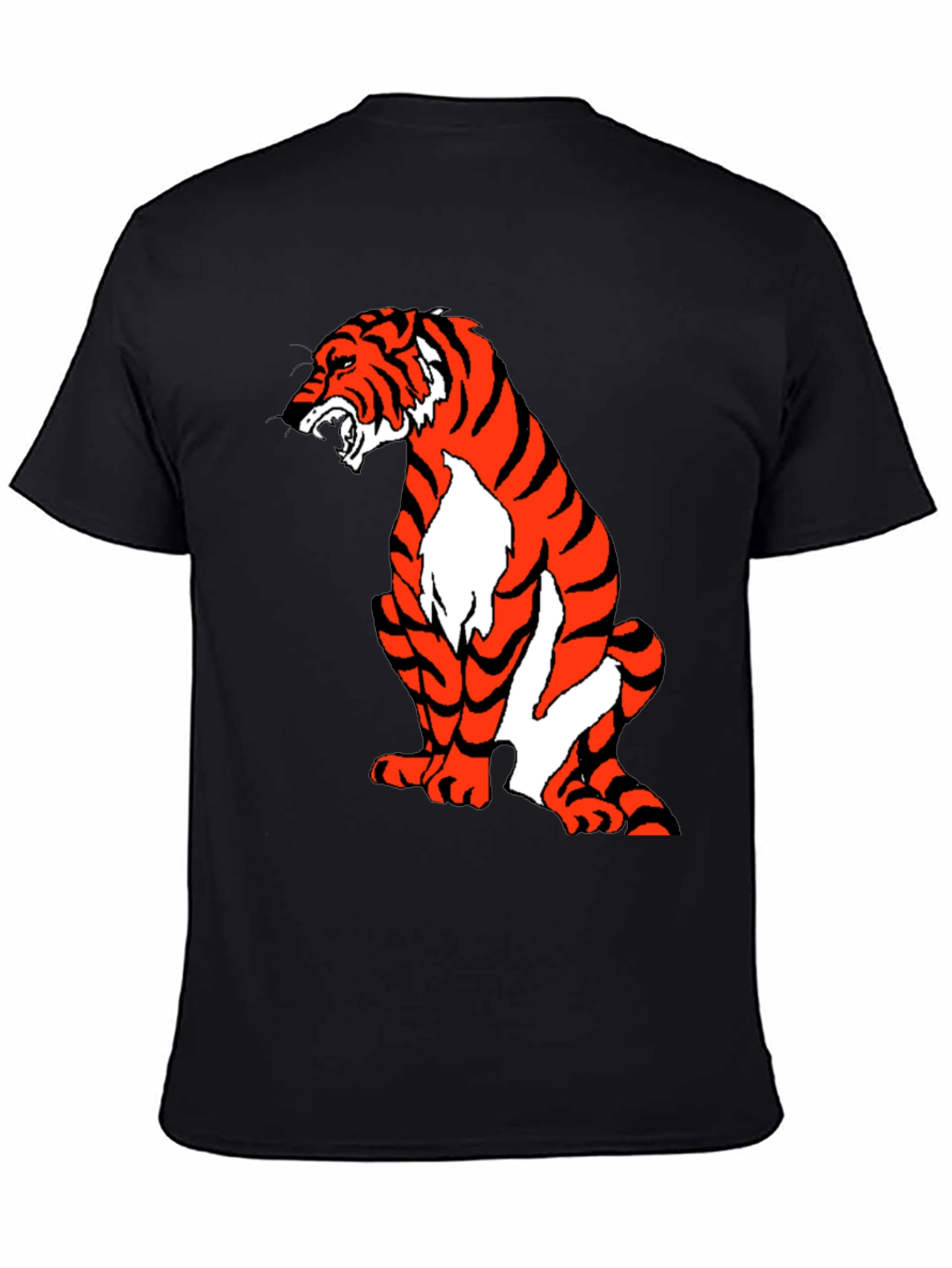 Tiger Graphic Tee - Black Short Sleeve