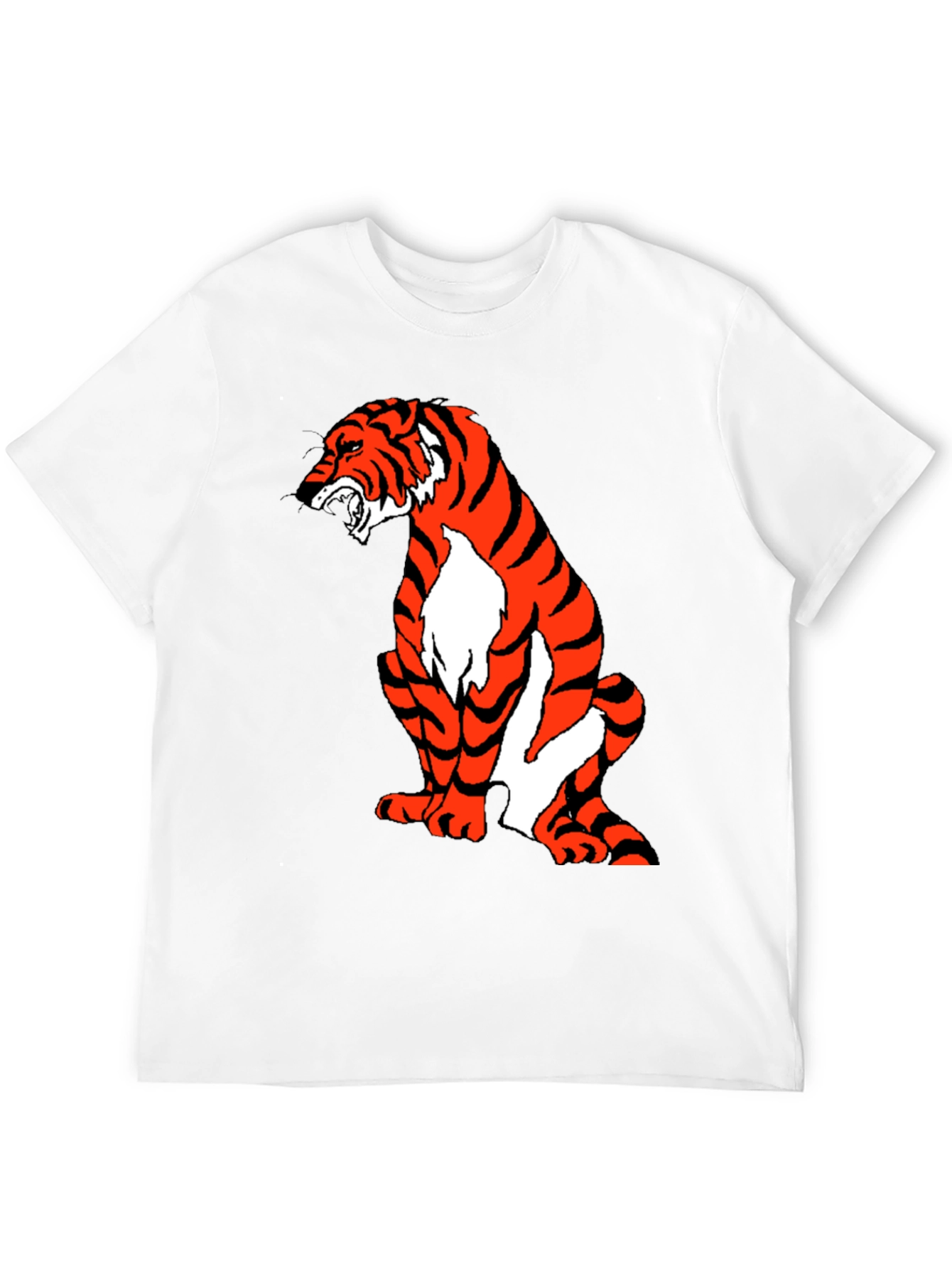 Tiger Graphic Tee - Black Short Sleeve