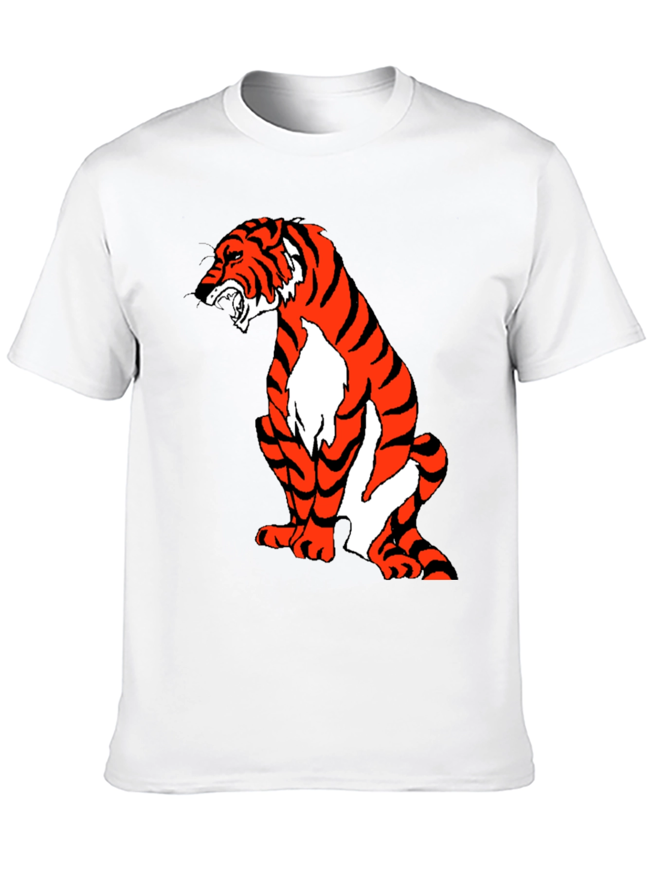 Tiger Graphic Tee - Black Short Sleeve