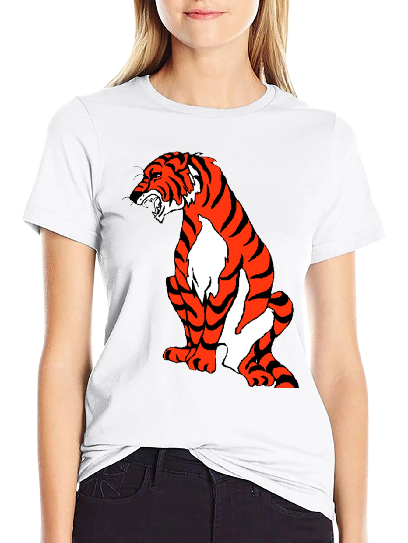 Tiger Graphic Tee - Black Short Sleeve