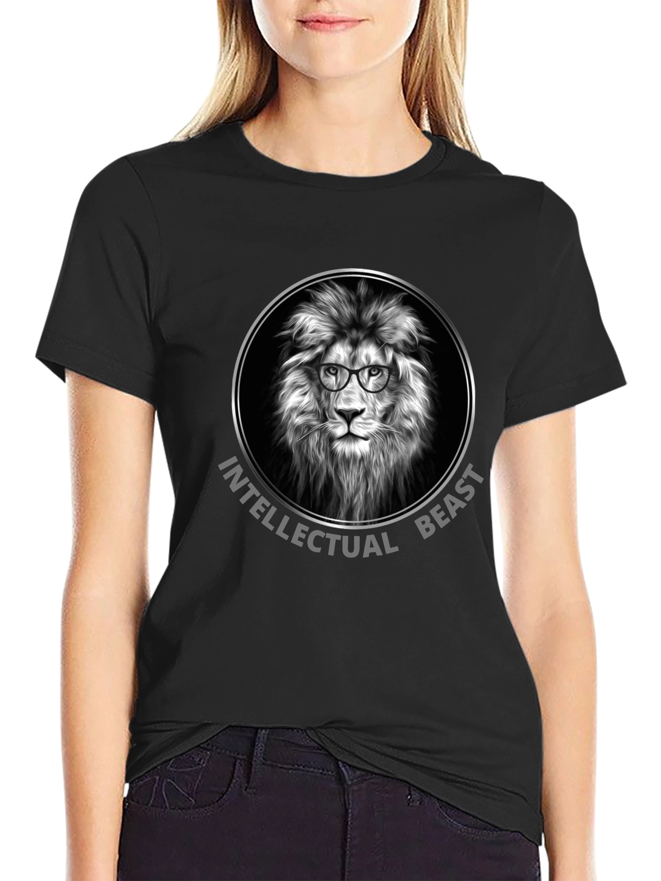Intellectual Beast Lion Graphic Tee