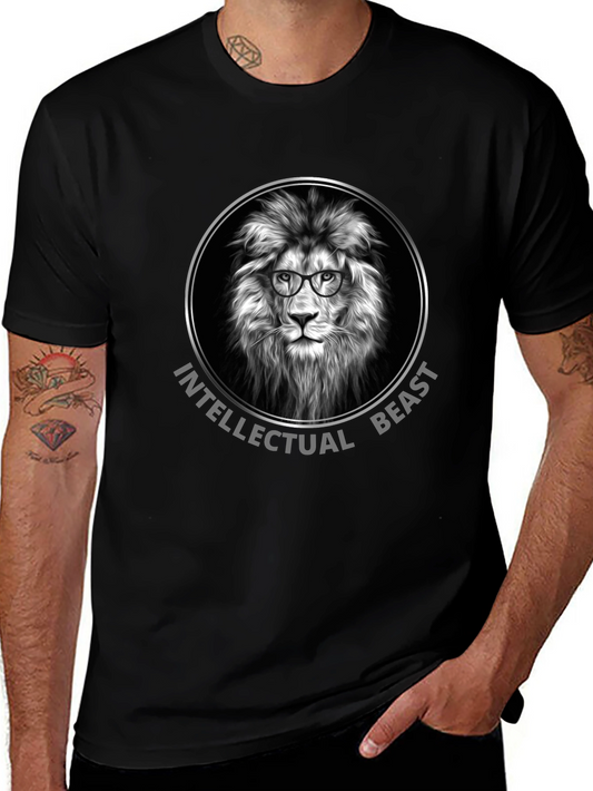 Intellectual Beast Lion Graphic Tee