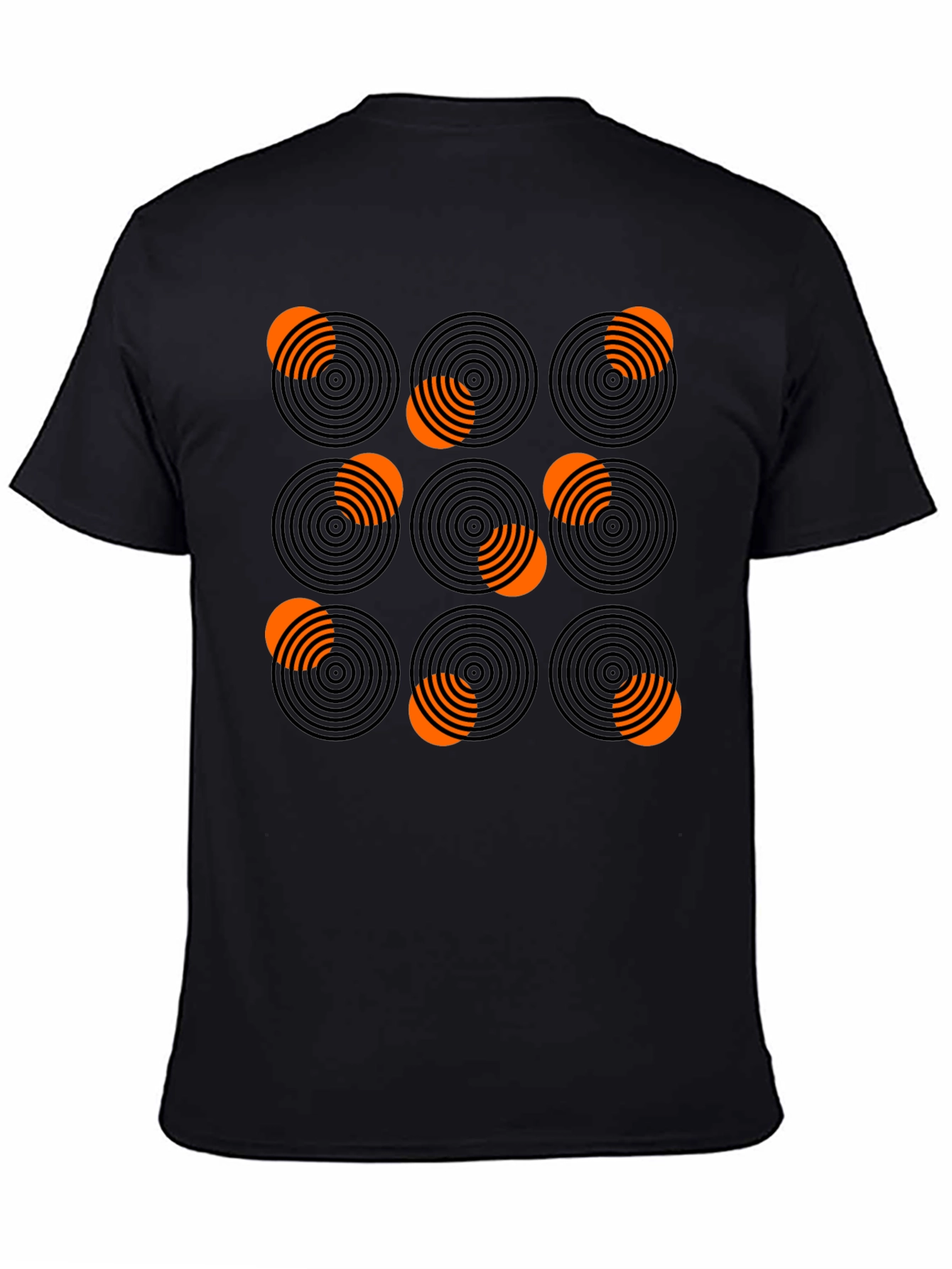 Abstract Circle Pattern Graphic Tee