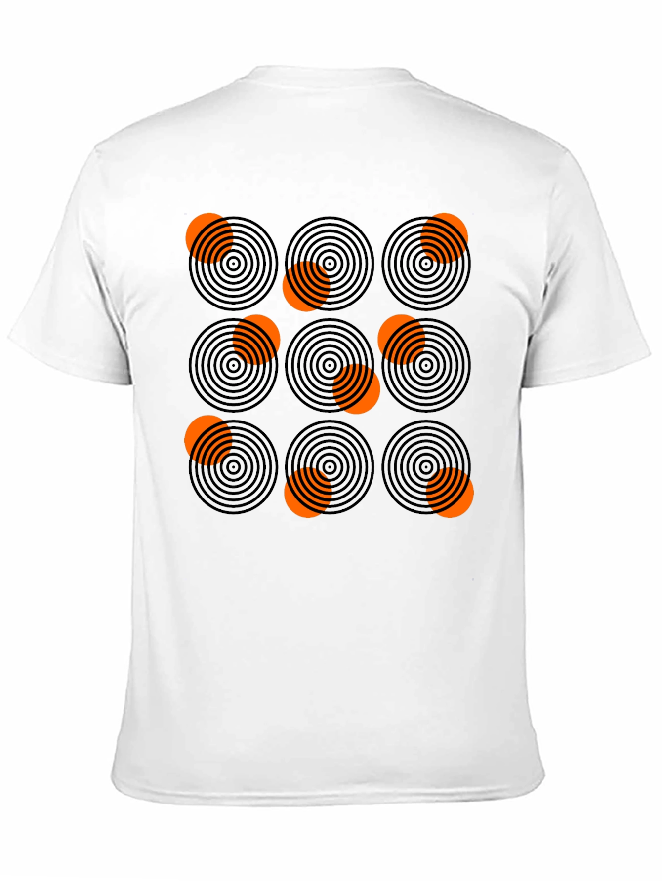 Abstract Circle Pattern Graphic Tee