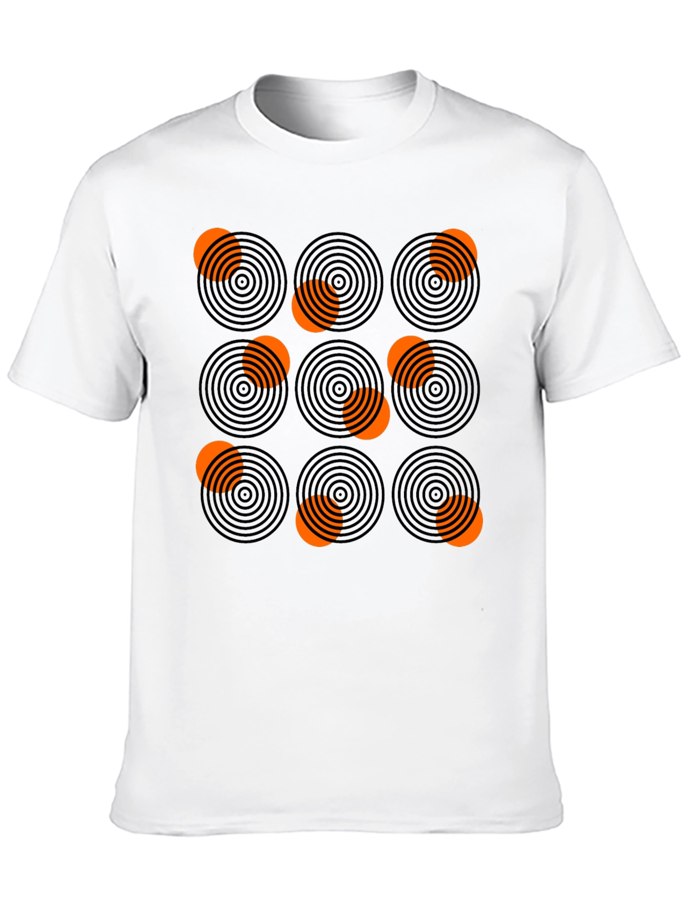 Abstract Circle Pattern Graphic Tee