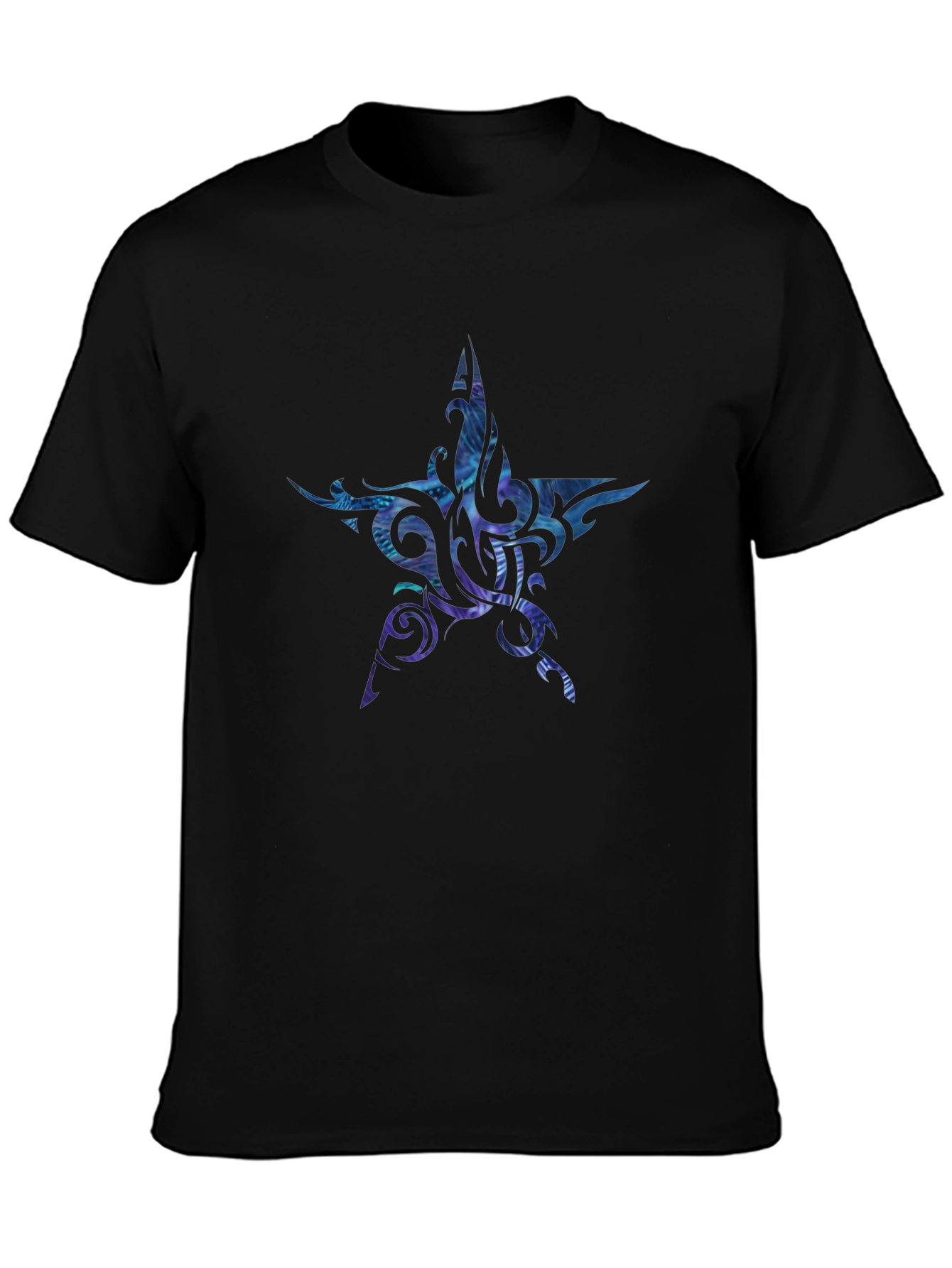 Tribal Star Graphic Black T-Shirt