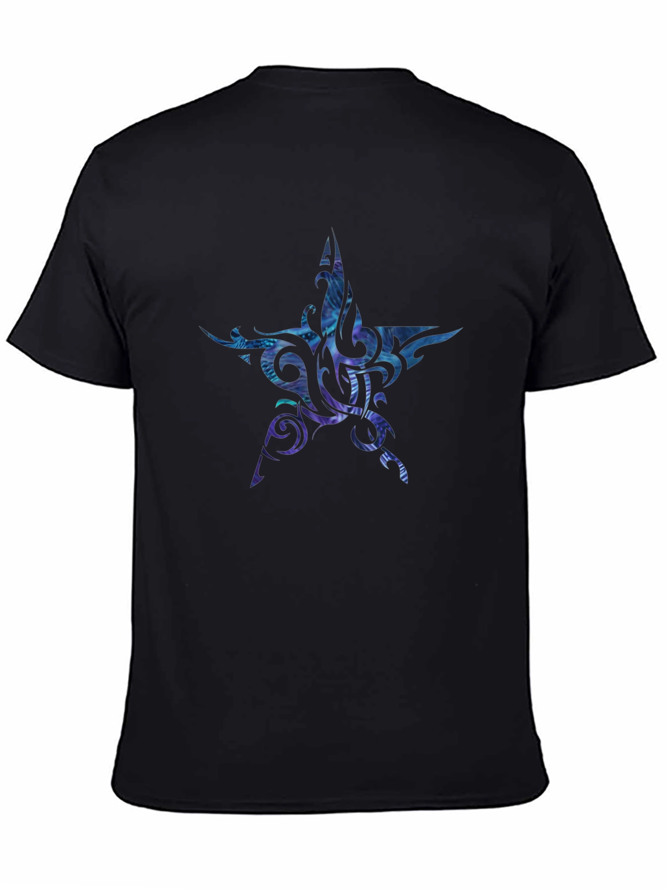 Tribal Star Graphic Black T-Shirt