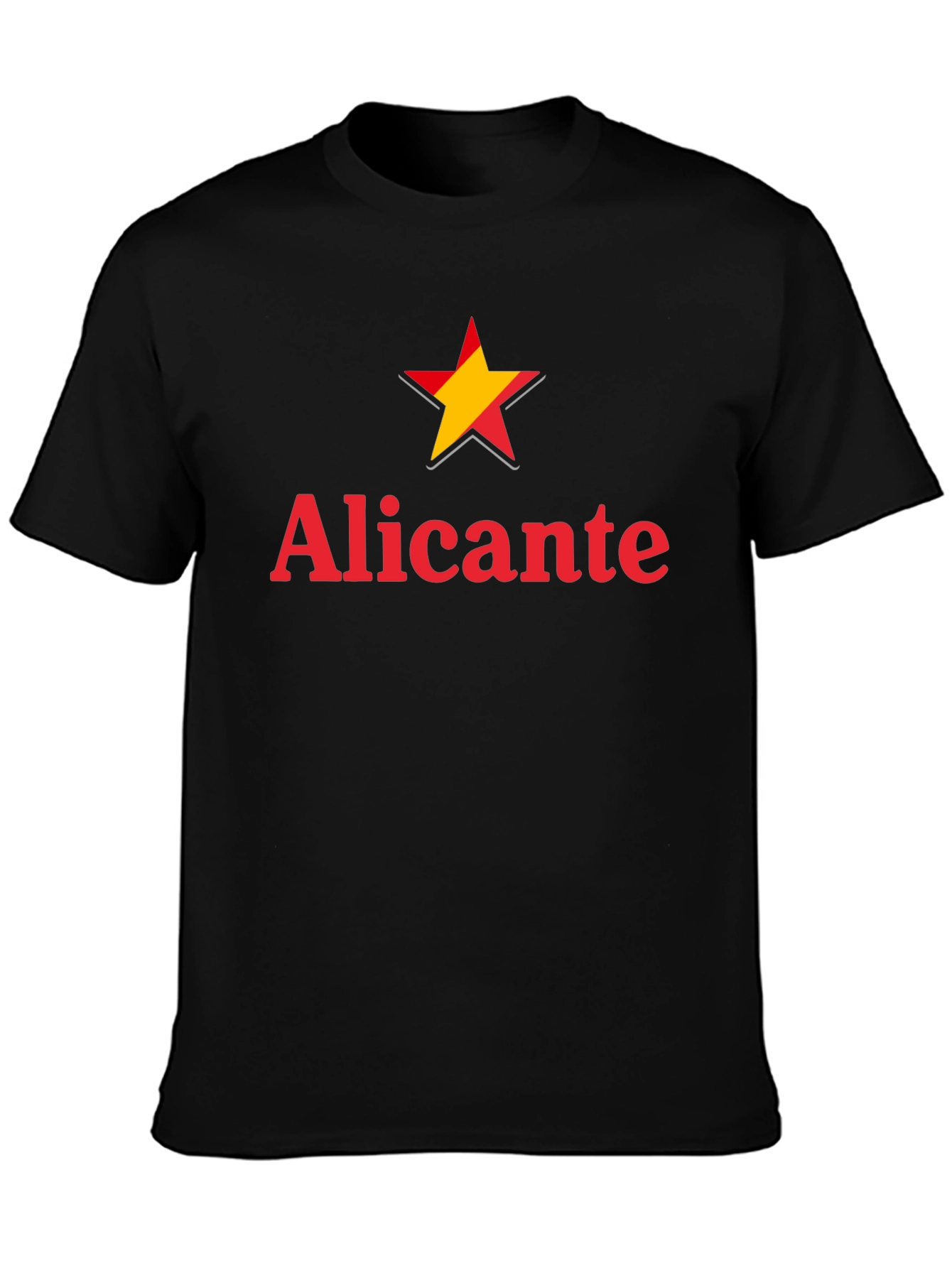 Alicante Star Graphic Black T-Shirt