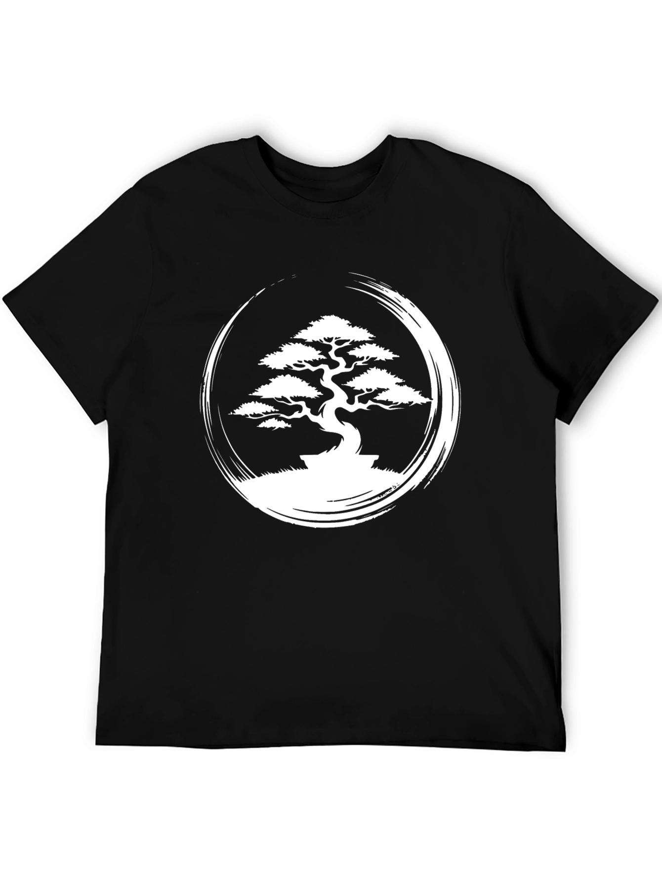Bonsai Zen Circle Graphic Tee - Stylish Mens T-Shirt