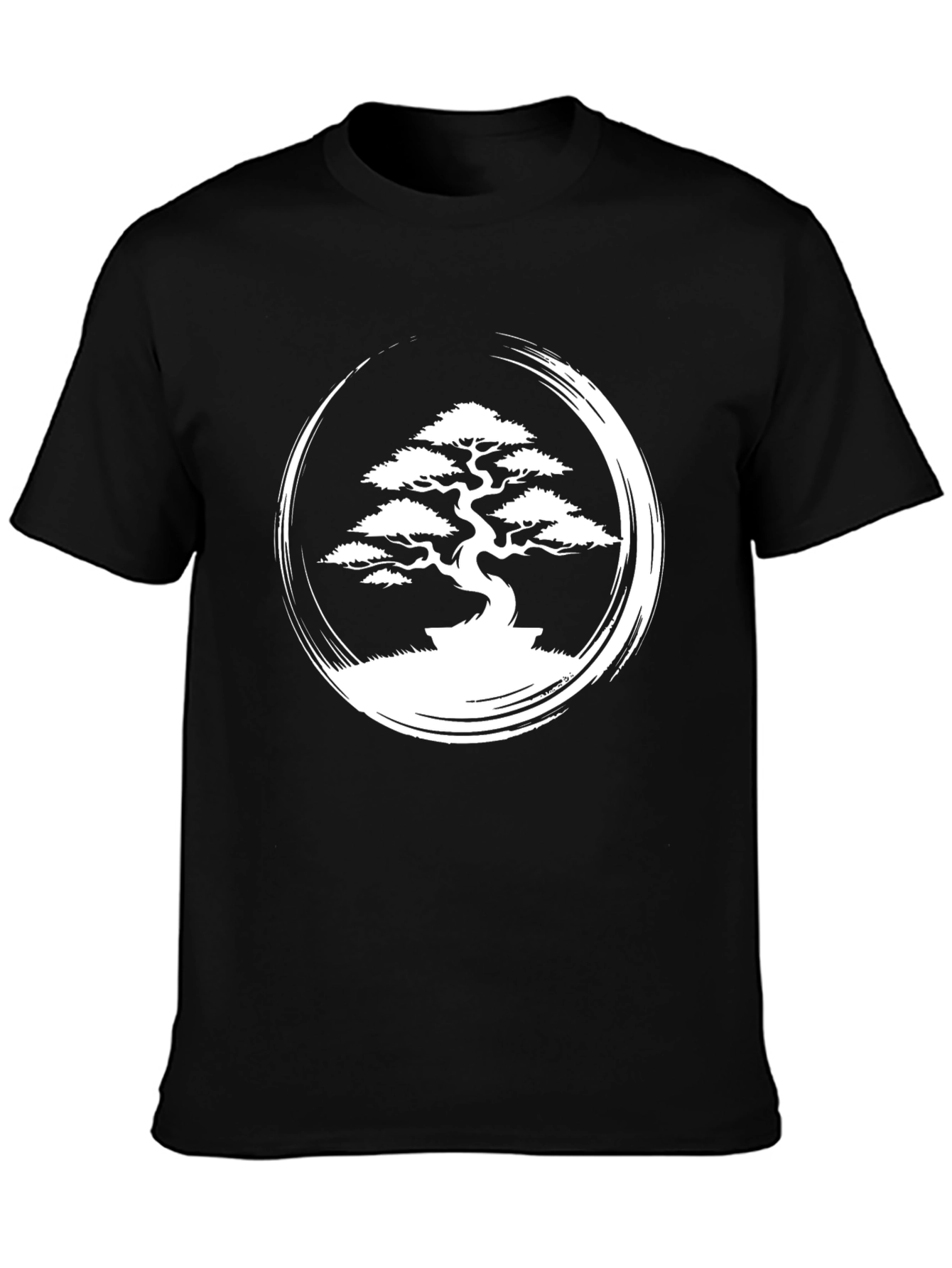 Bonsai Zen Circle Graphic Tee - Stylish Mens T-Shirt