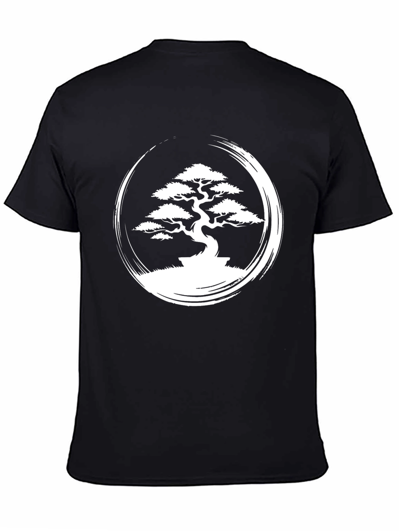 Bonsai Zen Circle Graphic Tee - Stylish Mens T-Shirt
