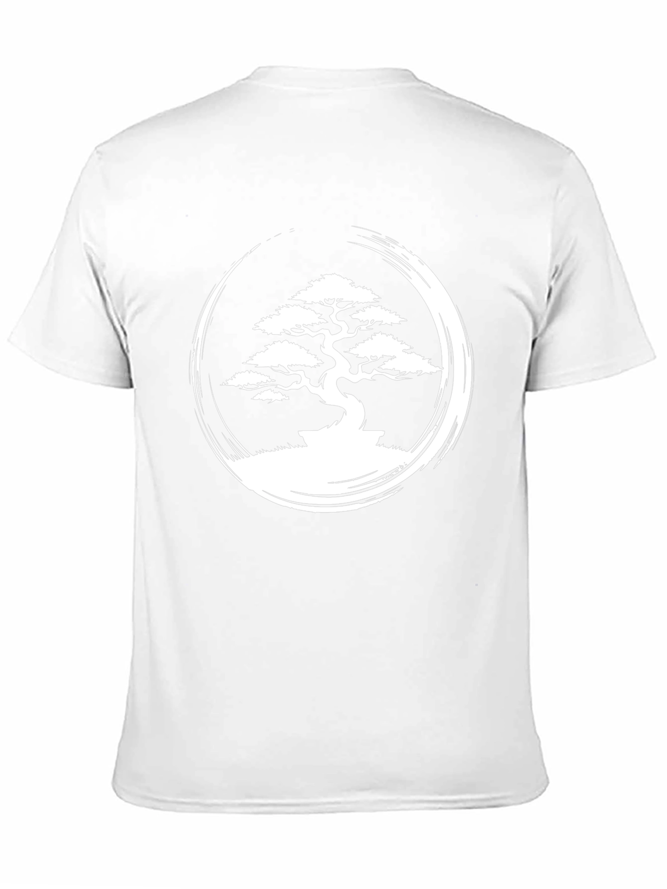 Bonsai Zen Circle Graphic Tee - Stylish Mens T-Shirt