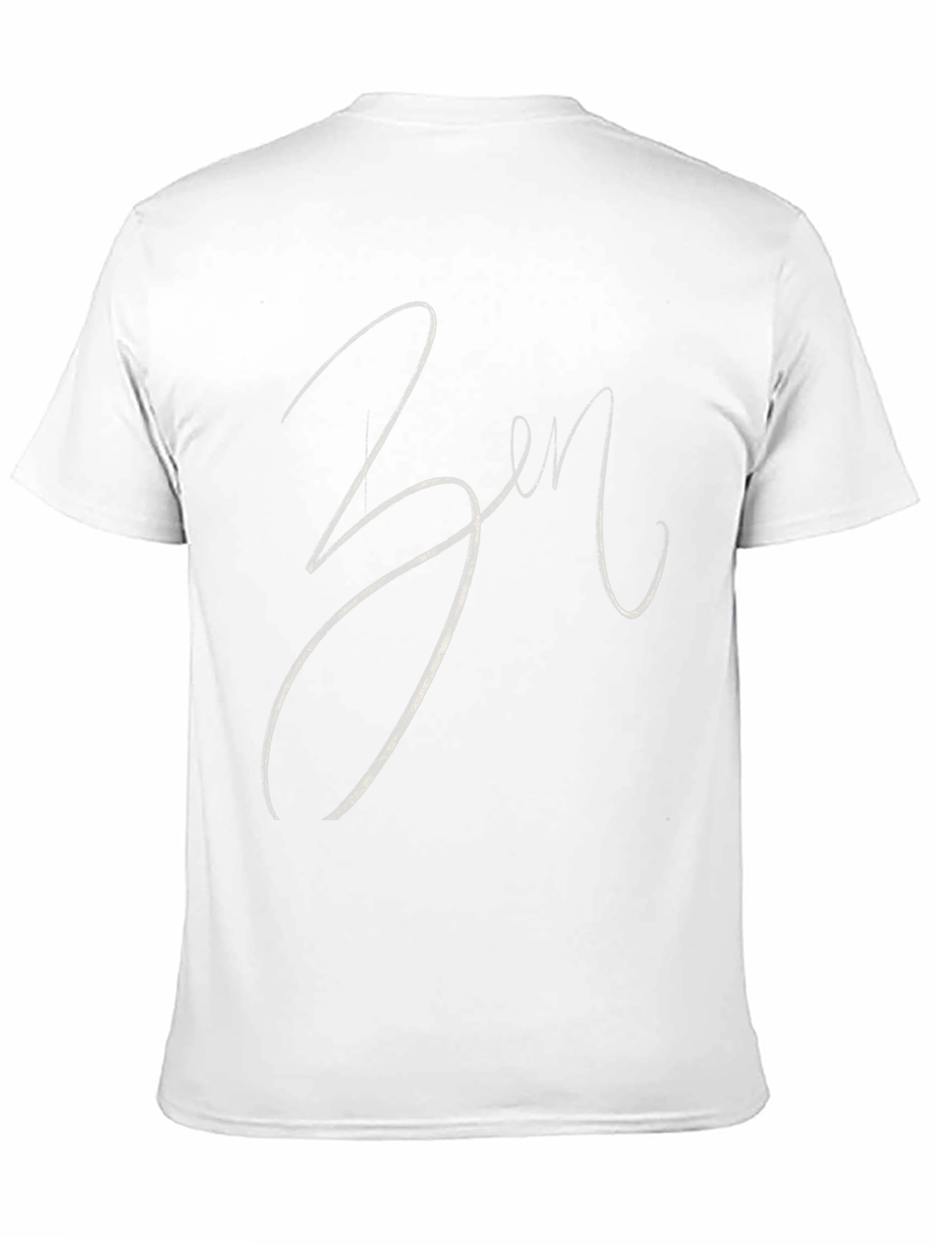 Zen Script Tee - Stylish Black Cotton Blend T-Shirt