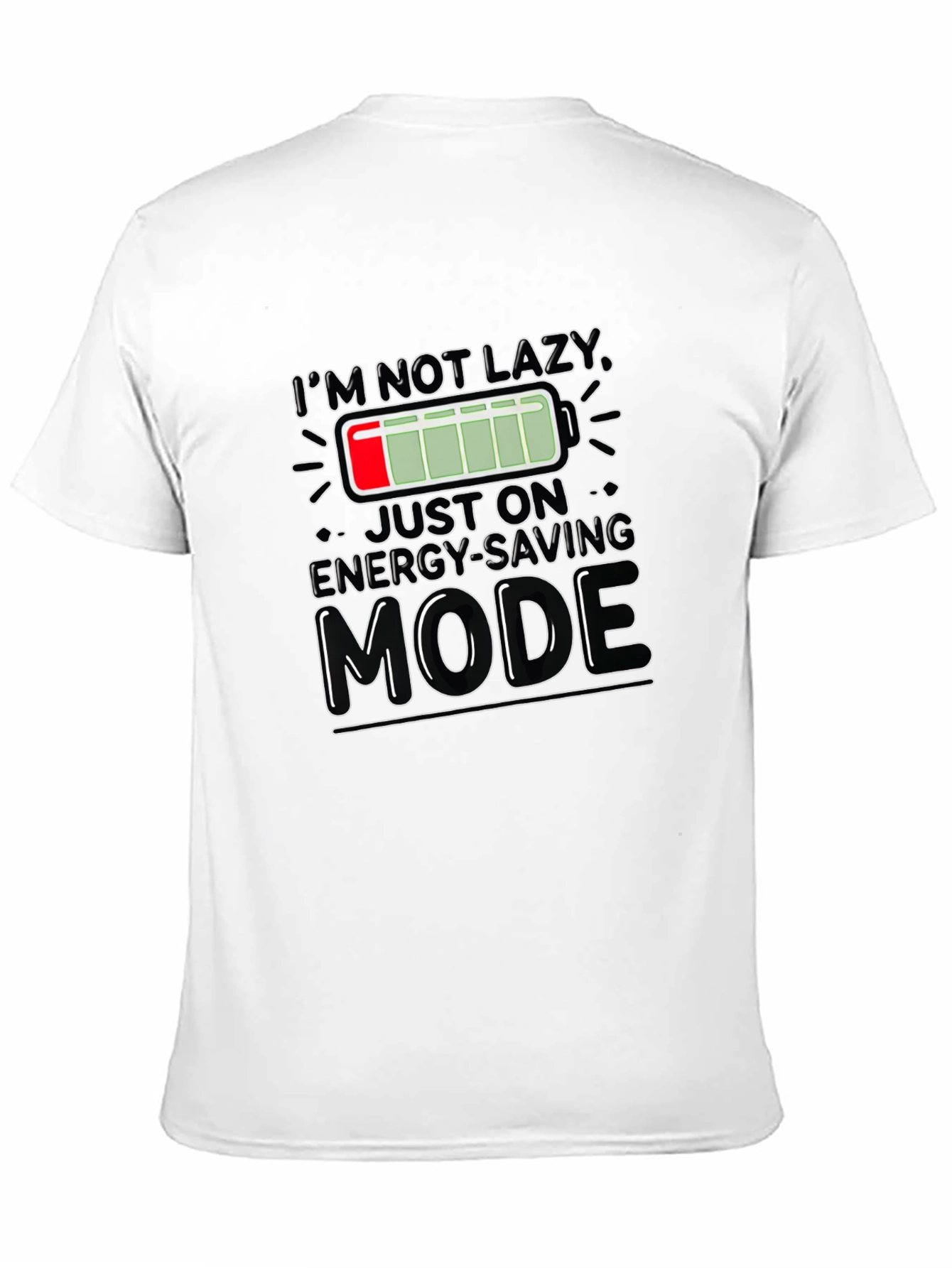 Energy Saving Mode Graphic T-Shirt