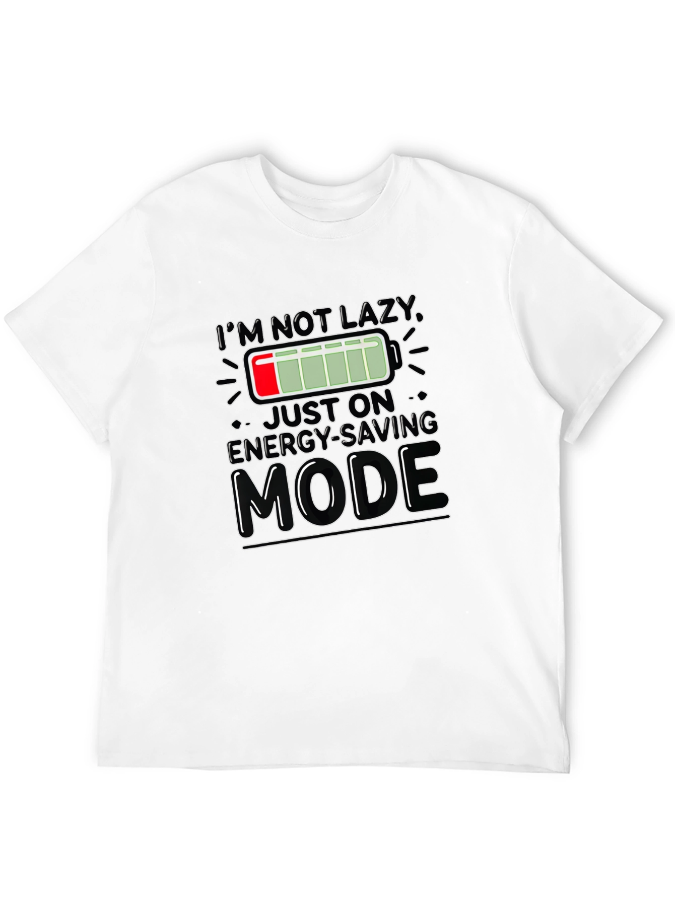 Energy Saving Mode Graphic T-Shirt