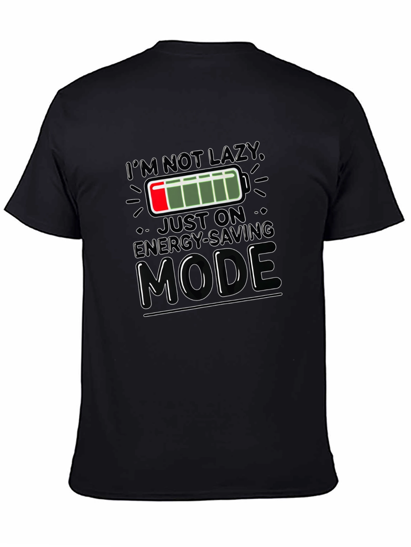 Energy Saving Mode Graphic T-Shirt