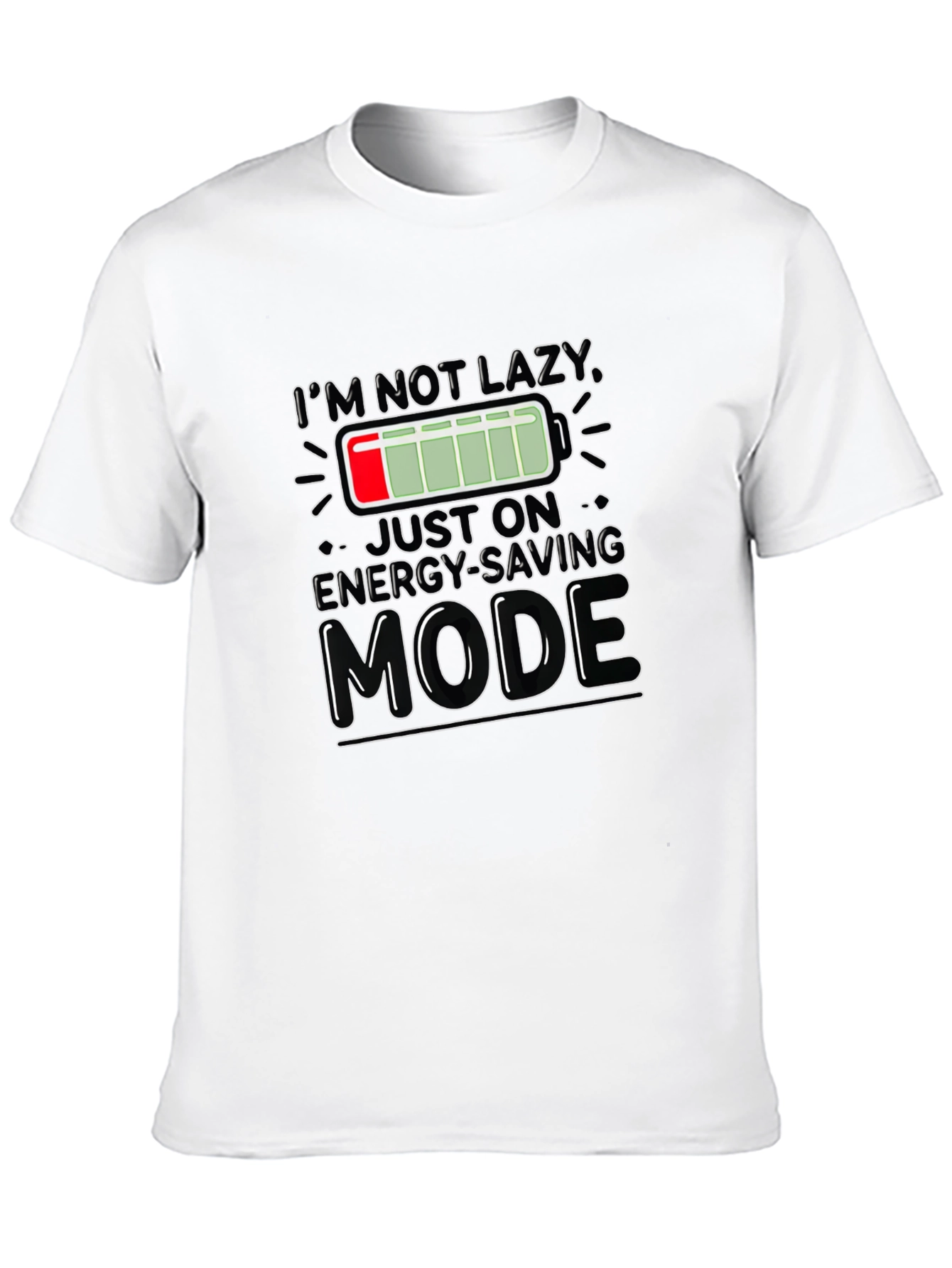 Energy Saving Mode Graphic T-Shirt