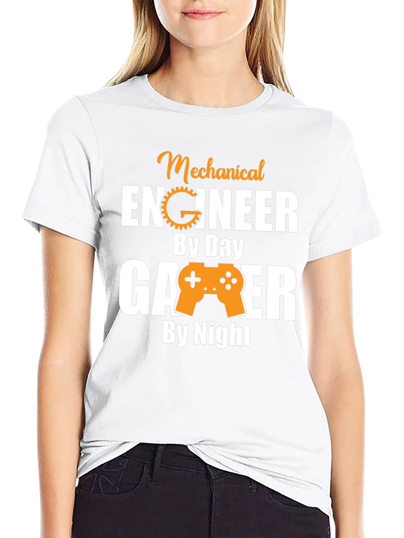 Mechanical Engineer Gamer T-Shirt - Black