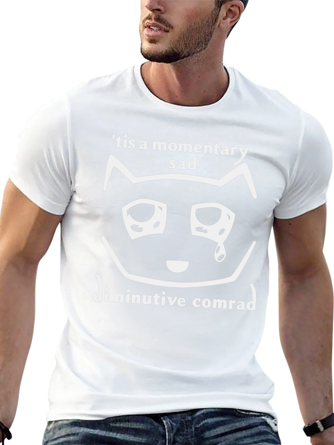 Momentary Sad Cat T-Shirt - Unisex Graphic Tee