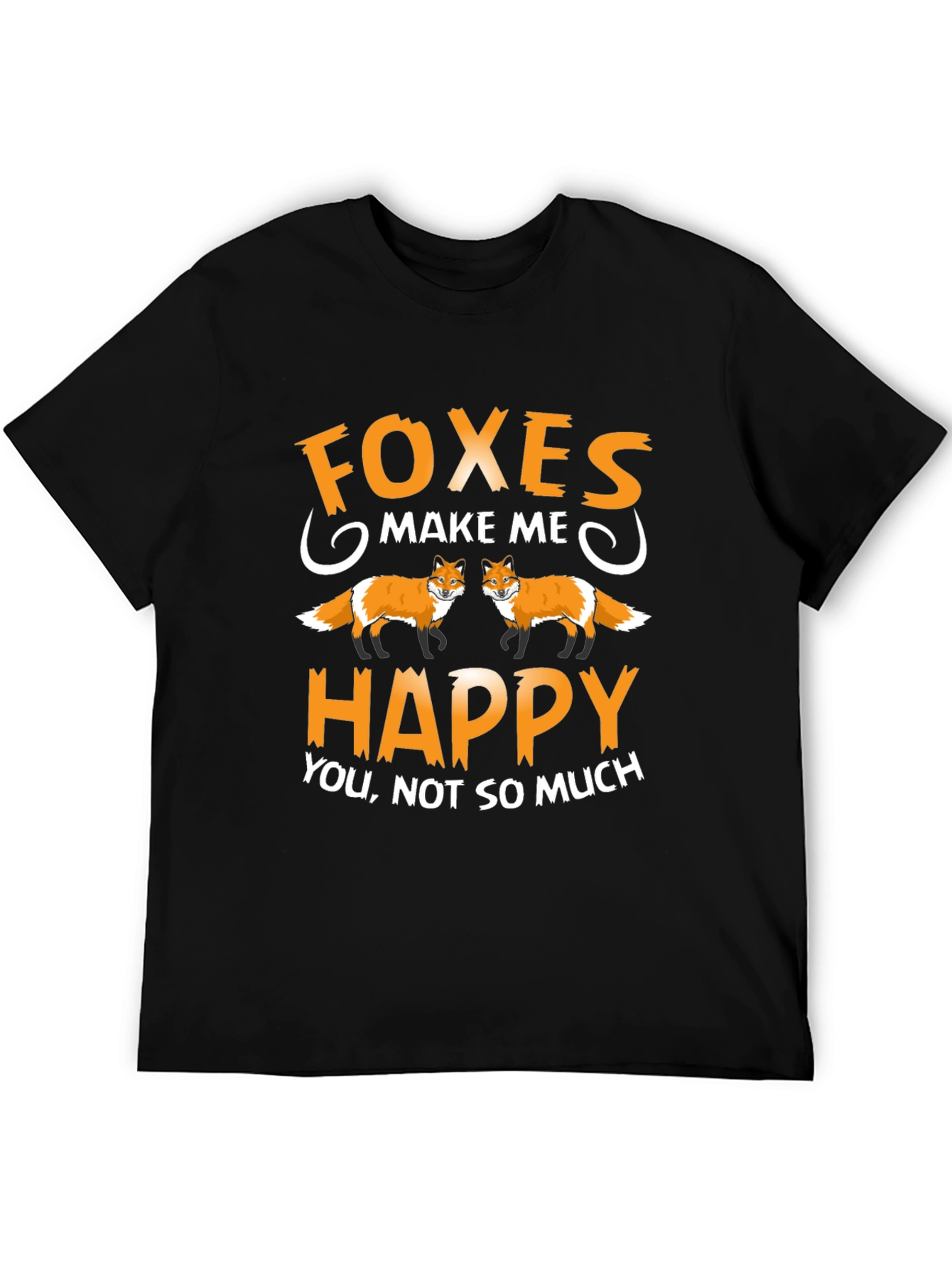 Foxes Make Me Happy Graphic T-Shirt