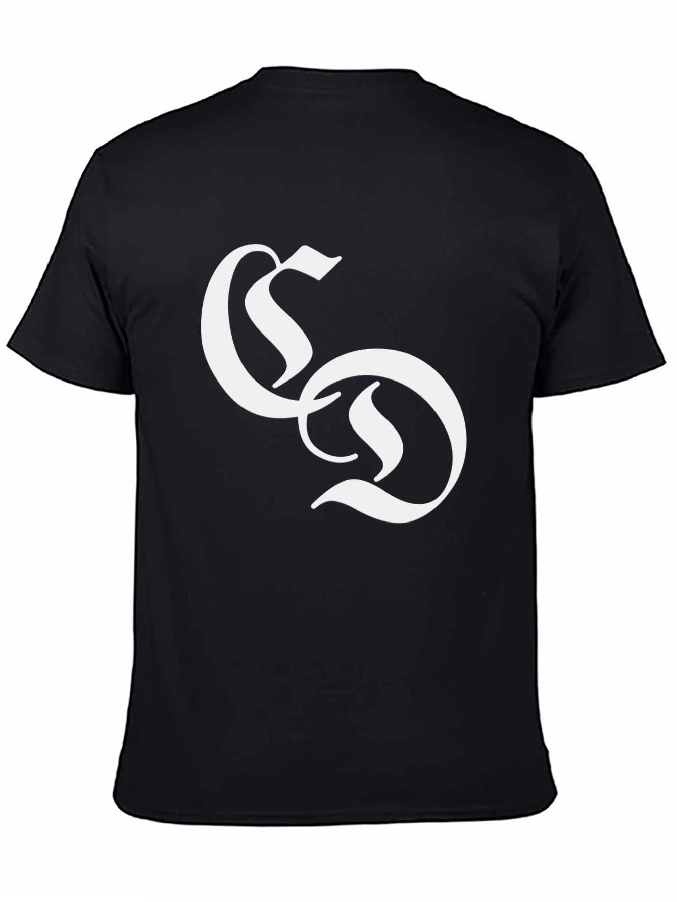 Black T-Shirt with White SD Logo