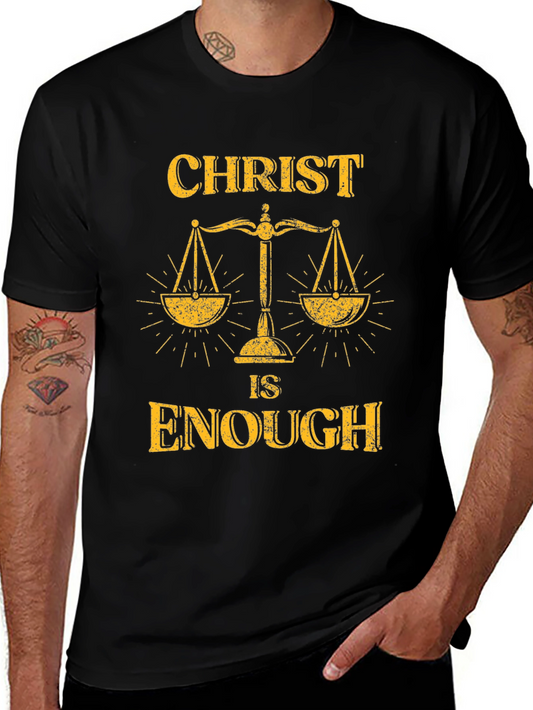 Christ Is Enough Graphic Tee - Mens Black T-Shirt
