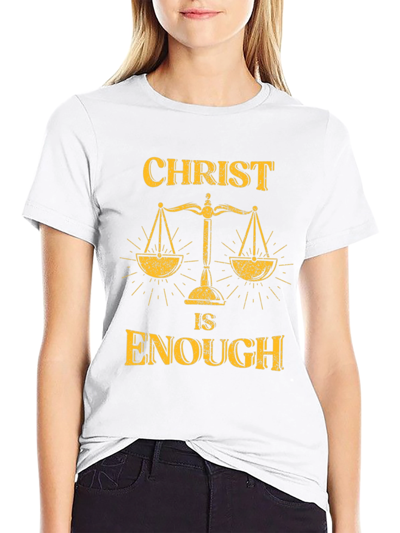 Christ Is Enough Graphic Tee - Mens Black T-Shirt