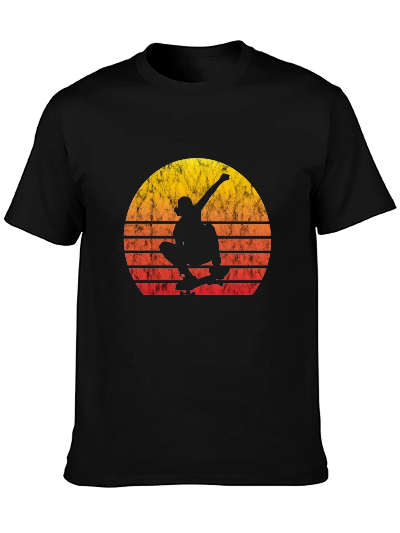 Skateboarder Sunset Graphic T-Shirt