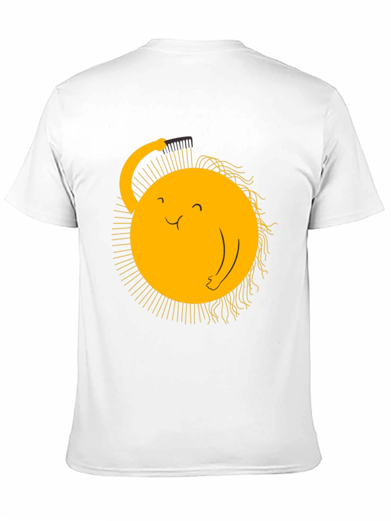 Funny Sun Combing Hair Graphic Tee