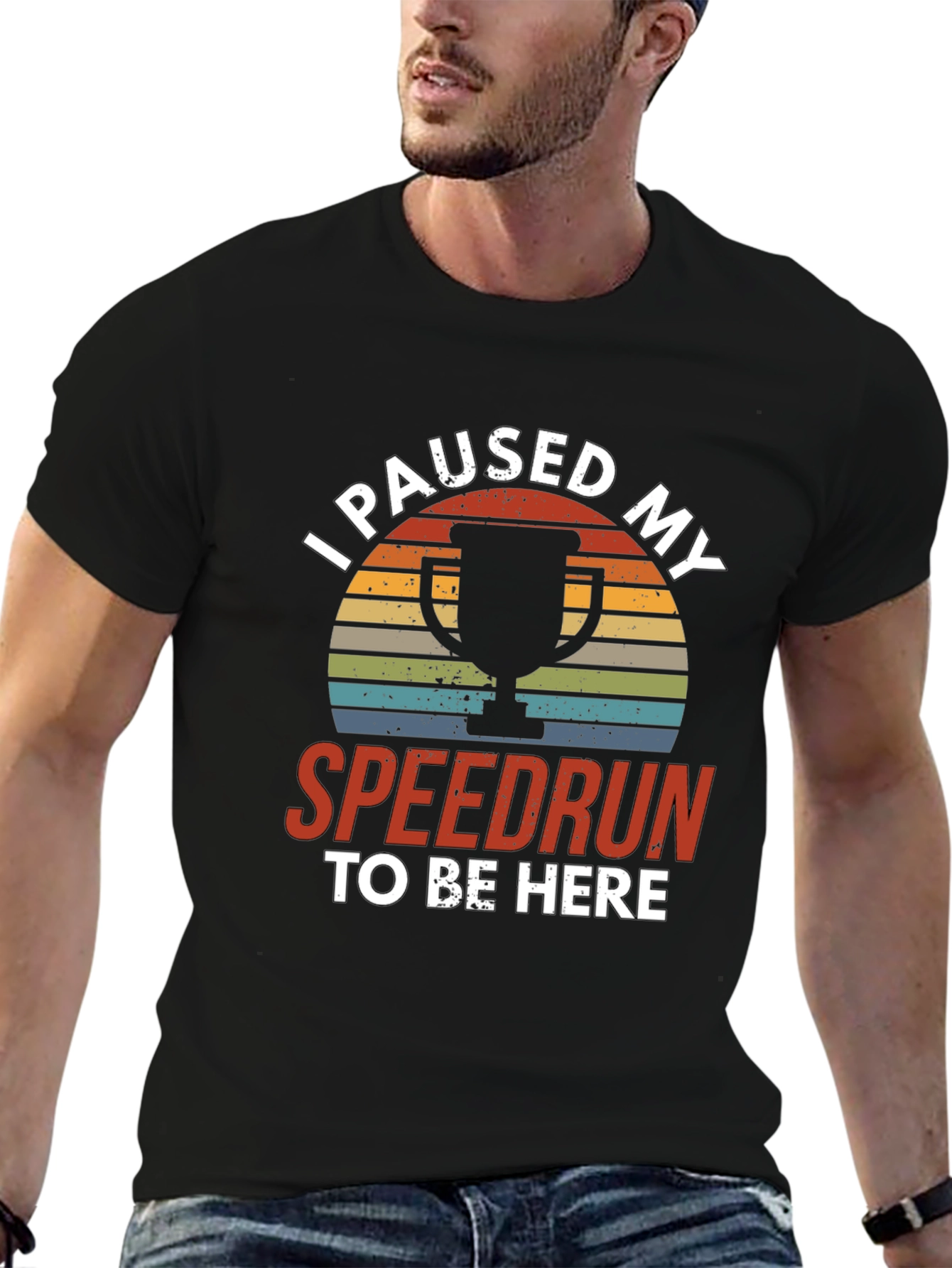 I Paused My Speedrun T-Shirt - Gamer Tee