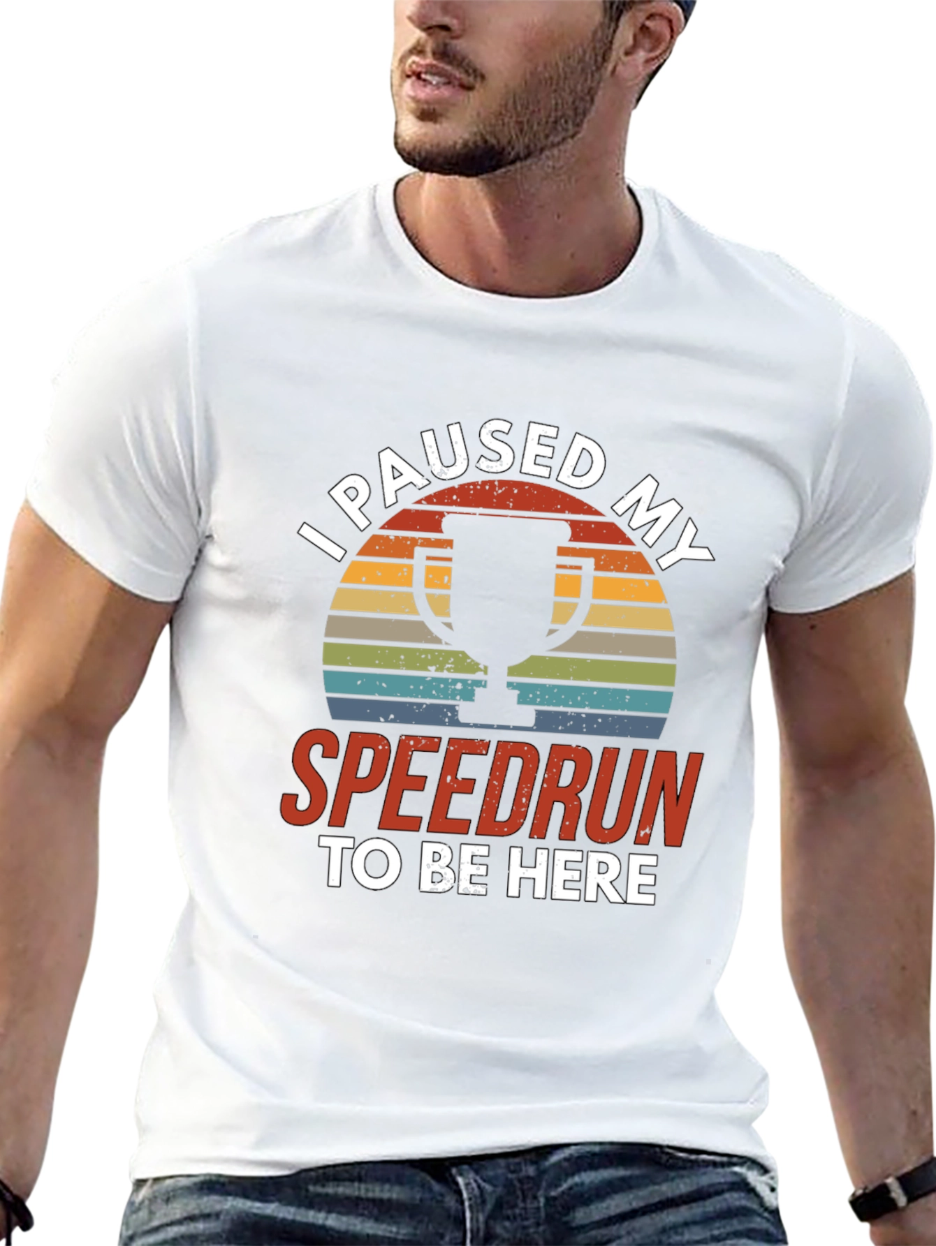 I Paused My Speedrun T-Shirt - Gamer Tee