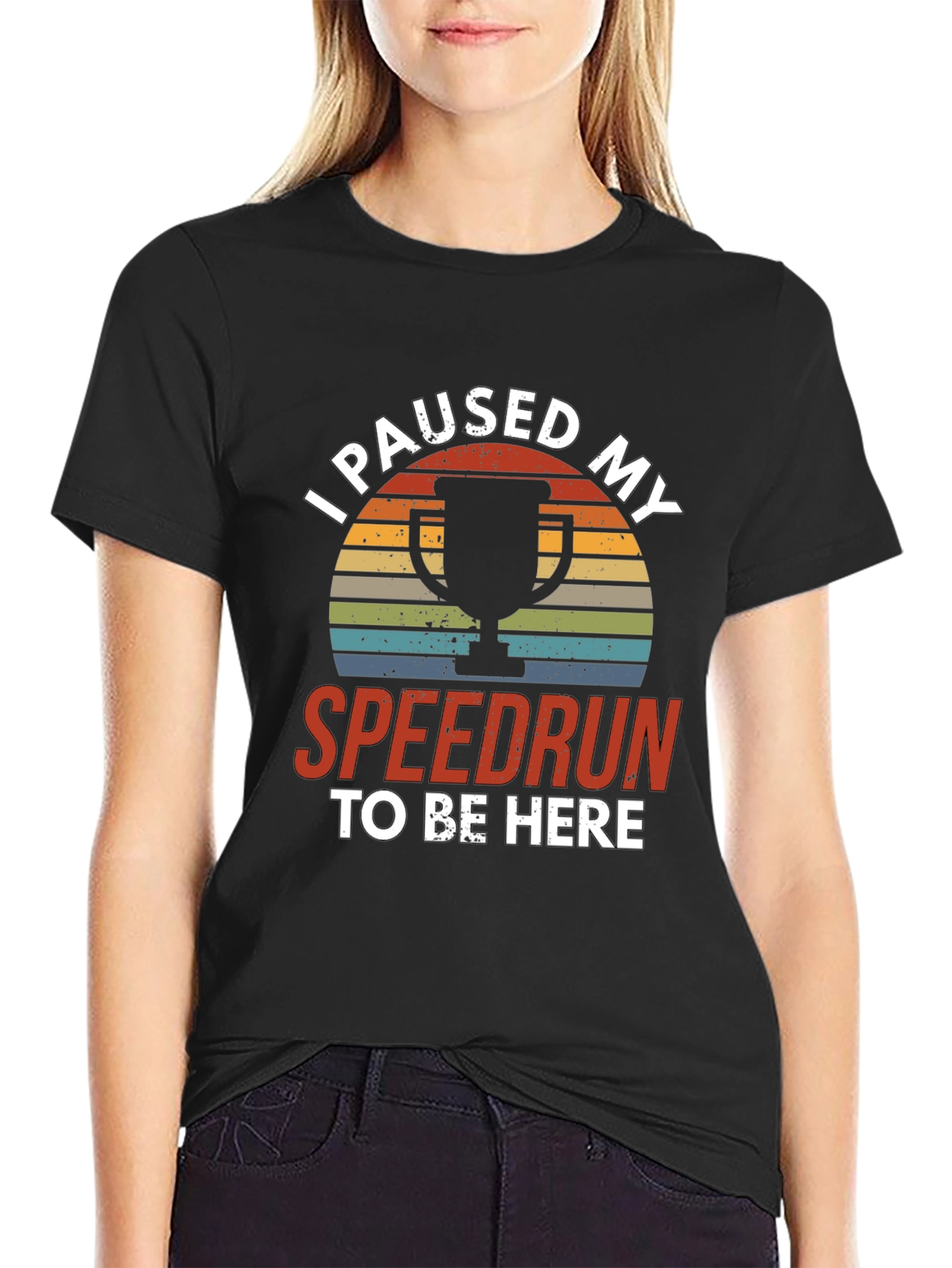 I Paused My Speedrun T-Shirt - Gamer Tee
