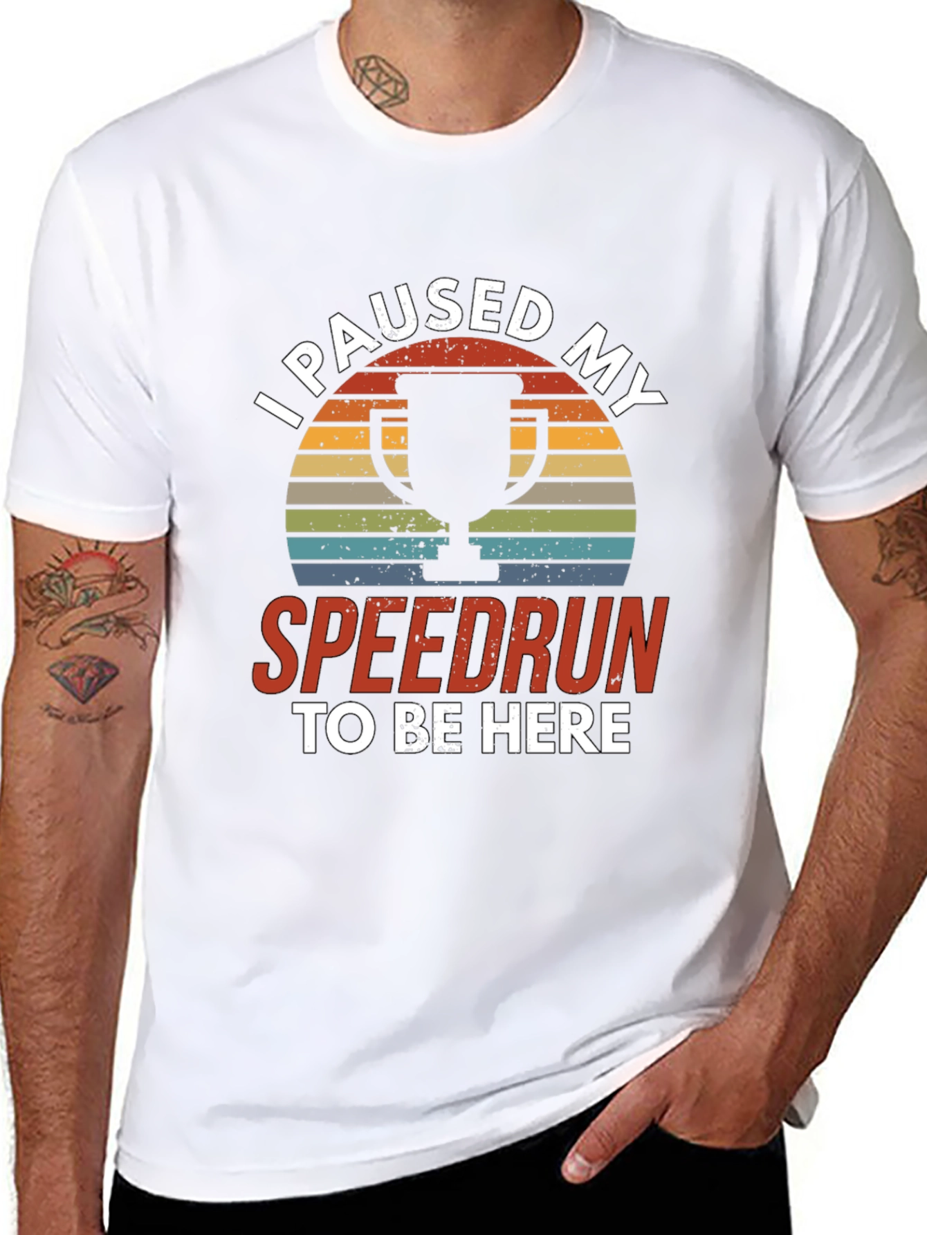 I Paused My Speedrun T-Shirt - Gamer Tee