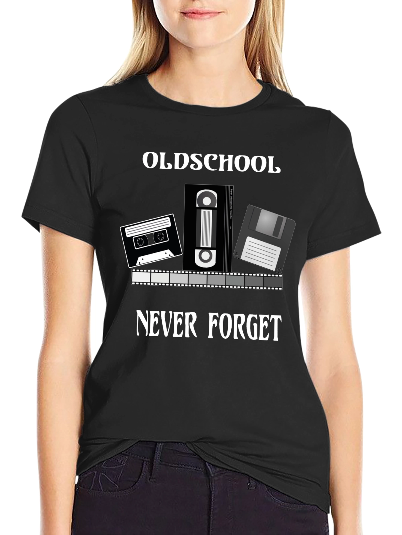 Oldschool Never Forget T-Shirt - Retro Media