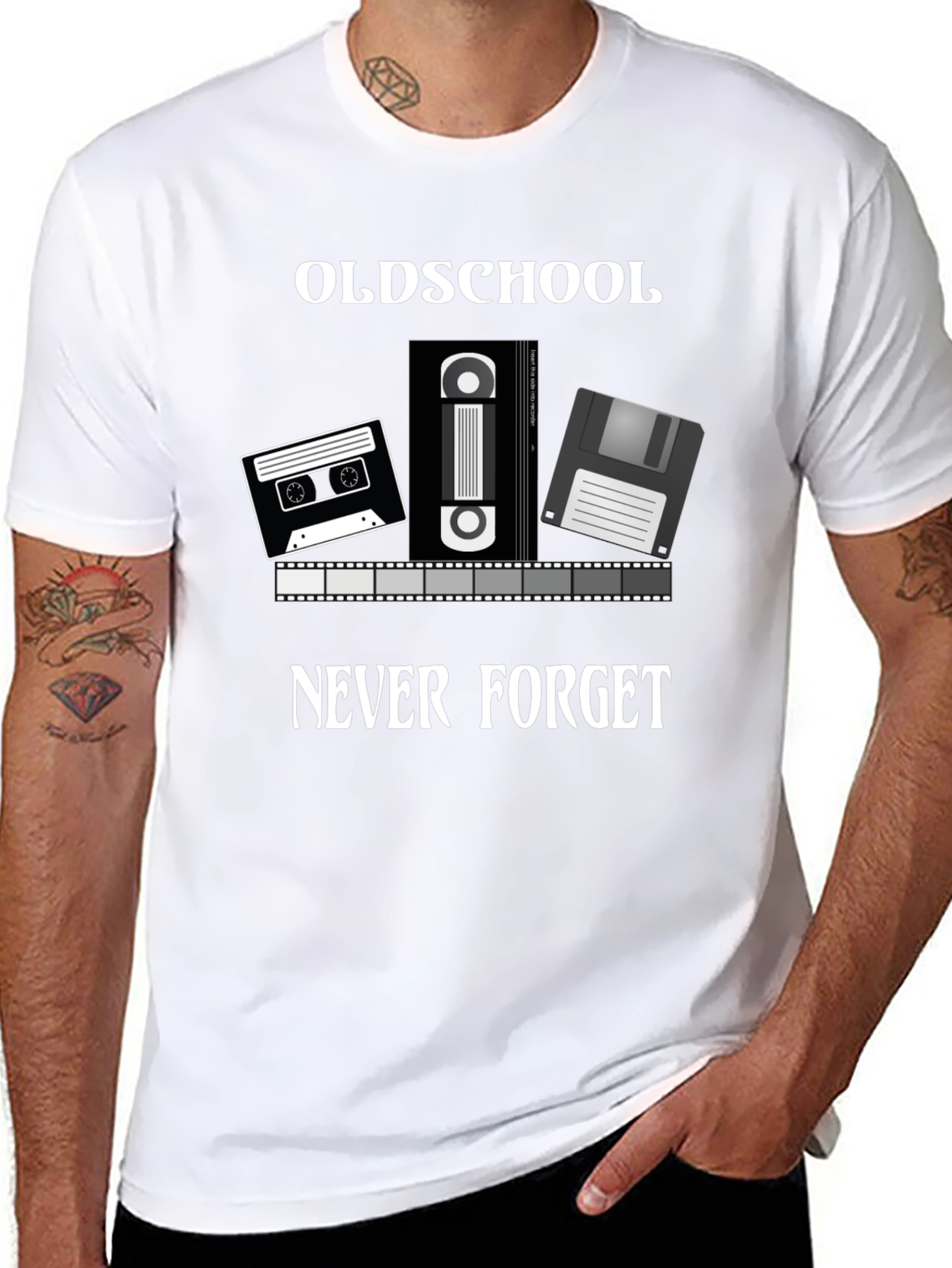 Oldschool Never Forget T-Shirt - Retro Media