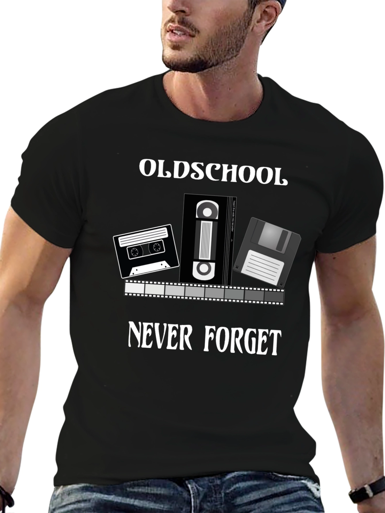 Oldschool Never Forget T-Shirt - Retro Media