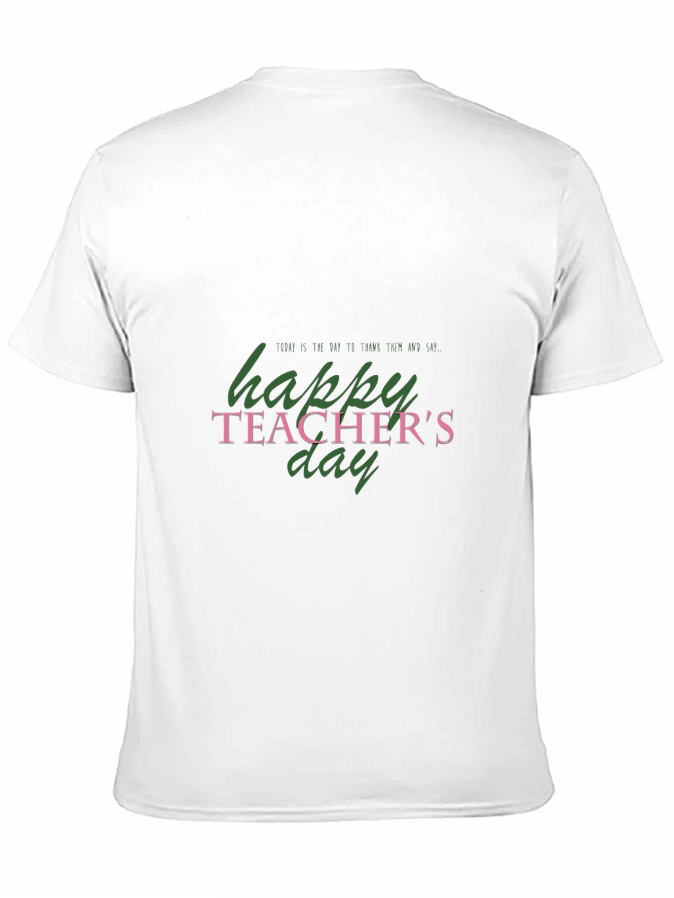Happy Teachers Day Graphic Tee - Black Casual T-Shirt