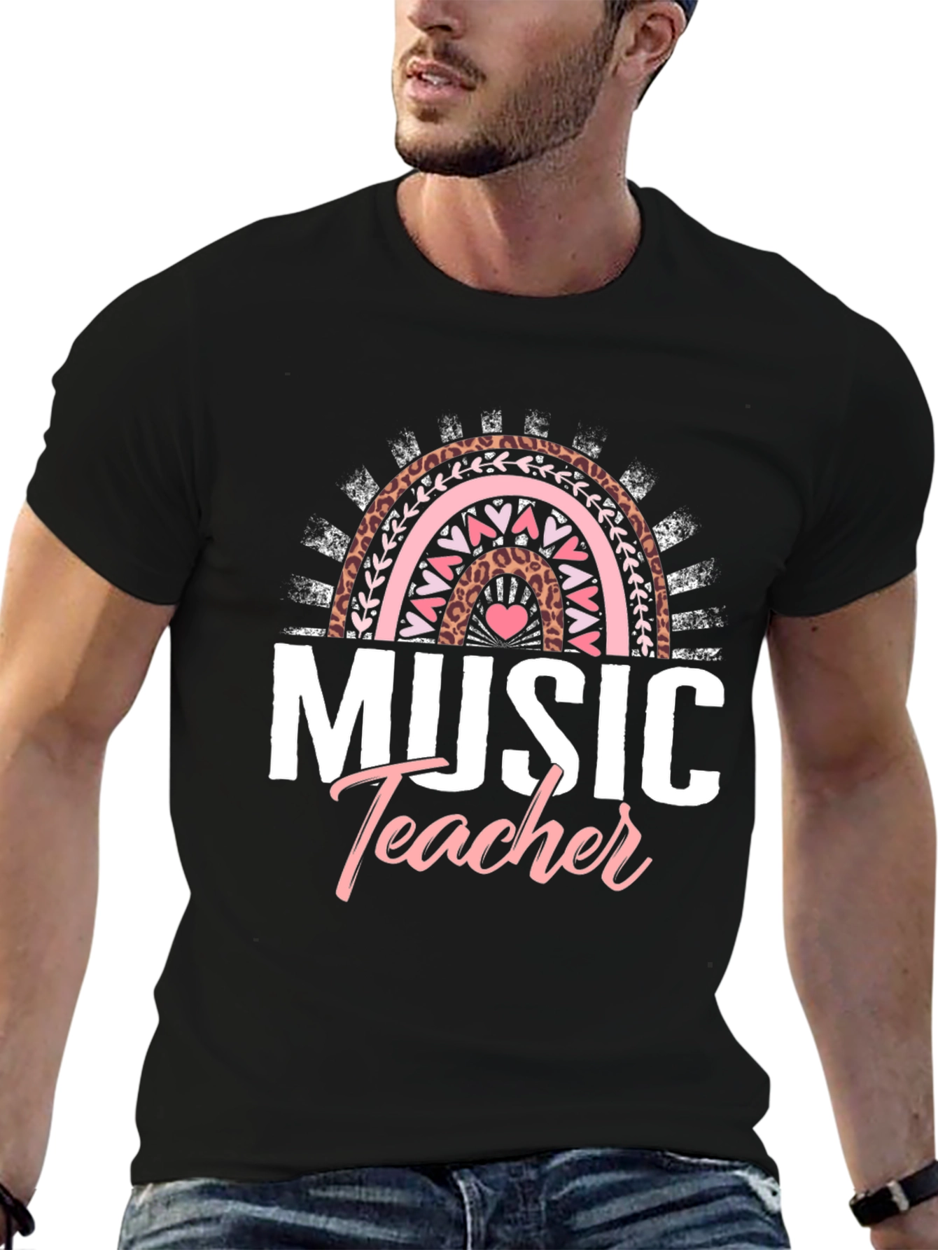 Music Teacher Rainbow T-Shirt