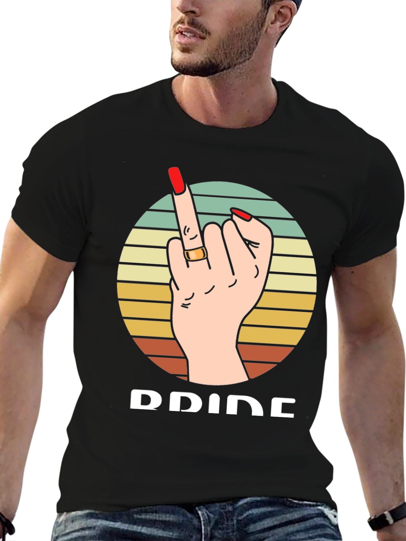 Pride Middle Finger Graphic T-Shirt