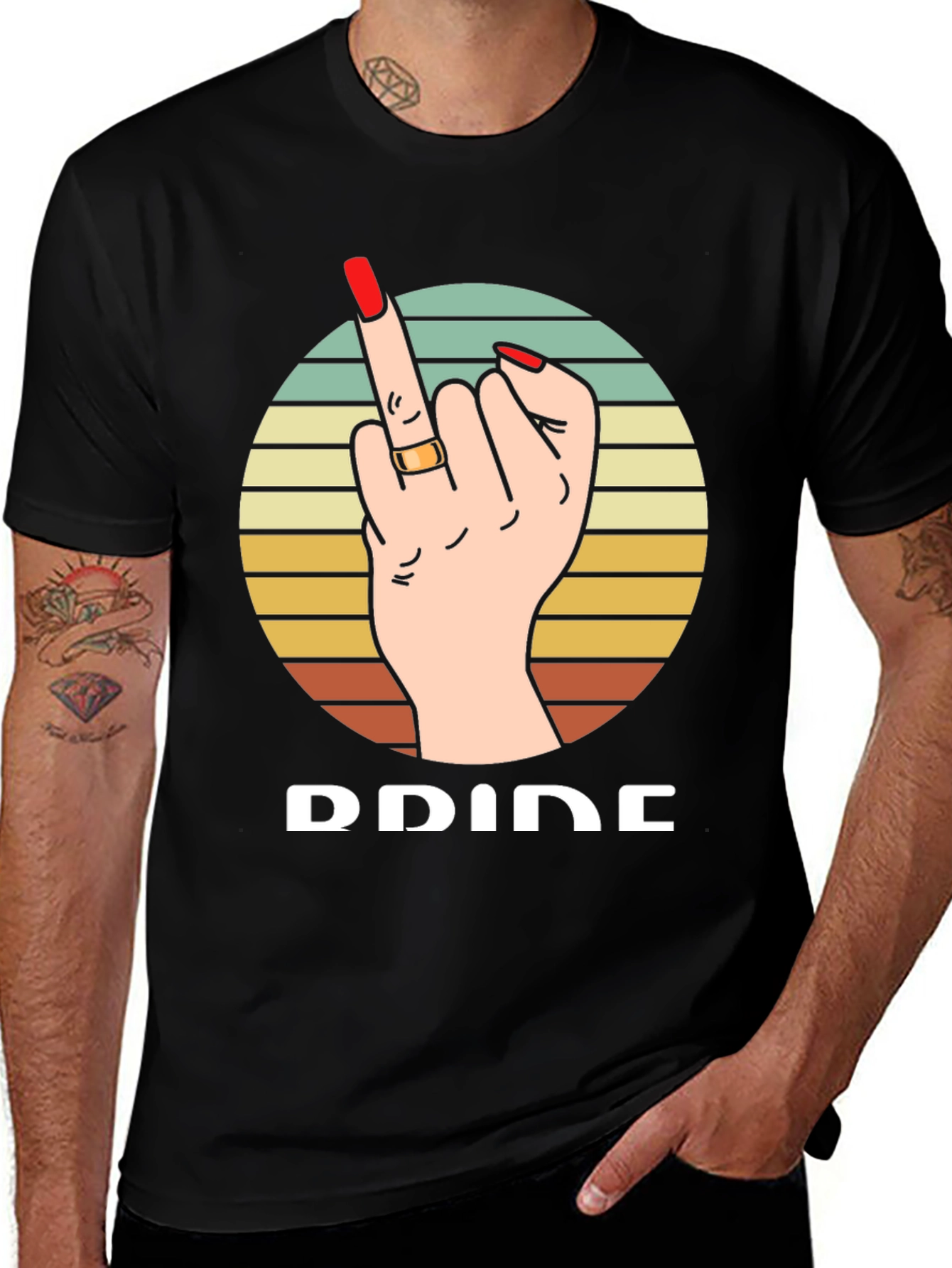 Pride Middle Finger Graphic T-Shirt