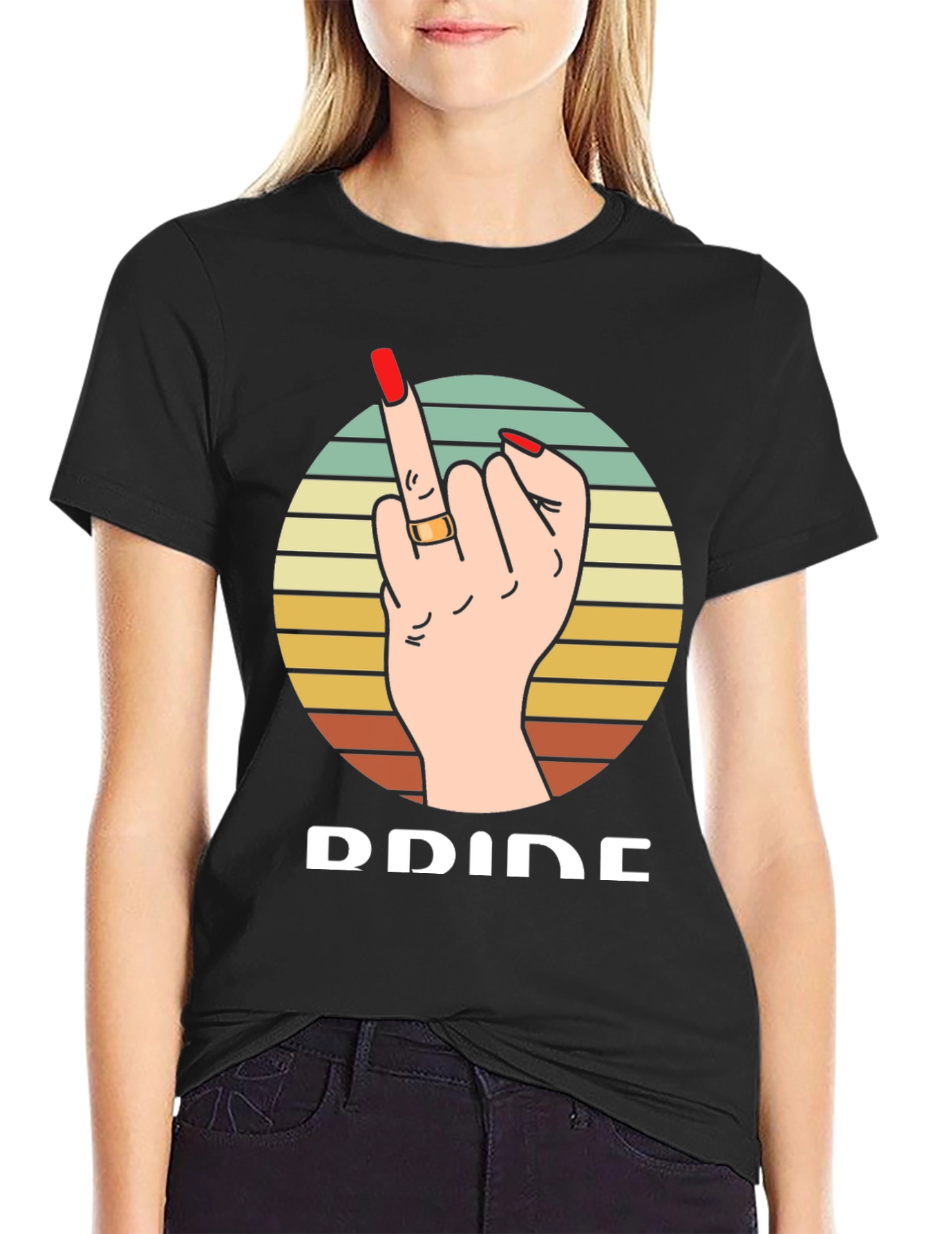 Pride Middle Finger Graphic T-Shirt