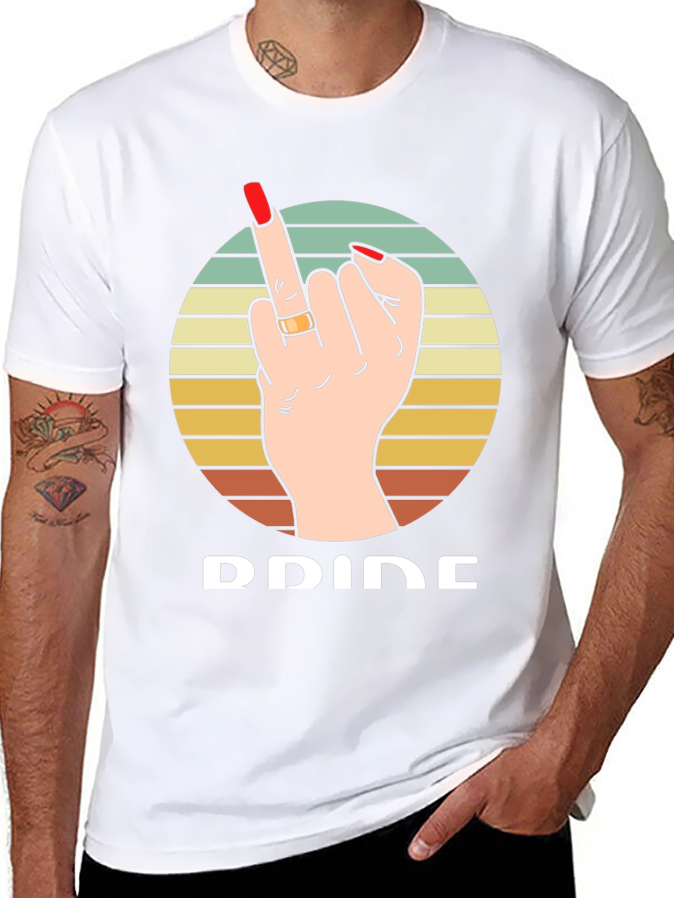 Pride Middle Finger Graphic T-Shirt