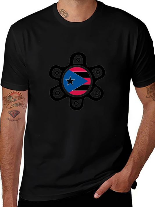 Puerto Rico Flag Graphic Tee - Boricua Pride