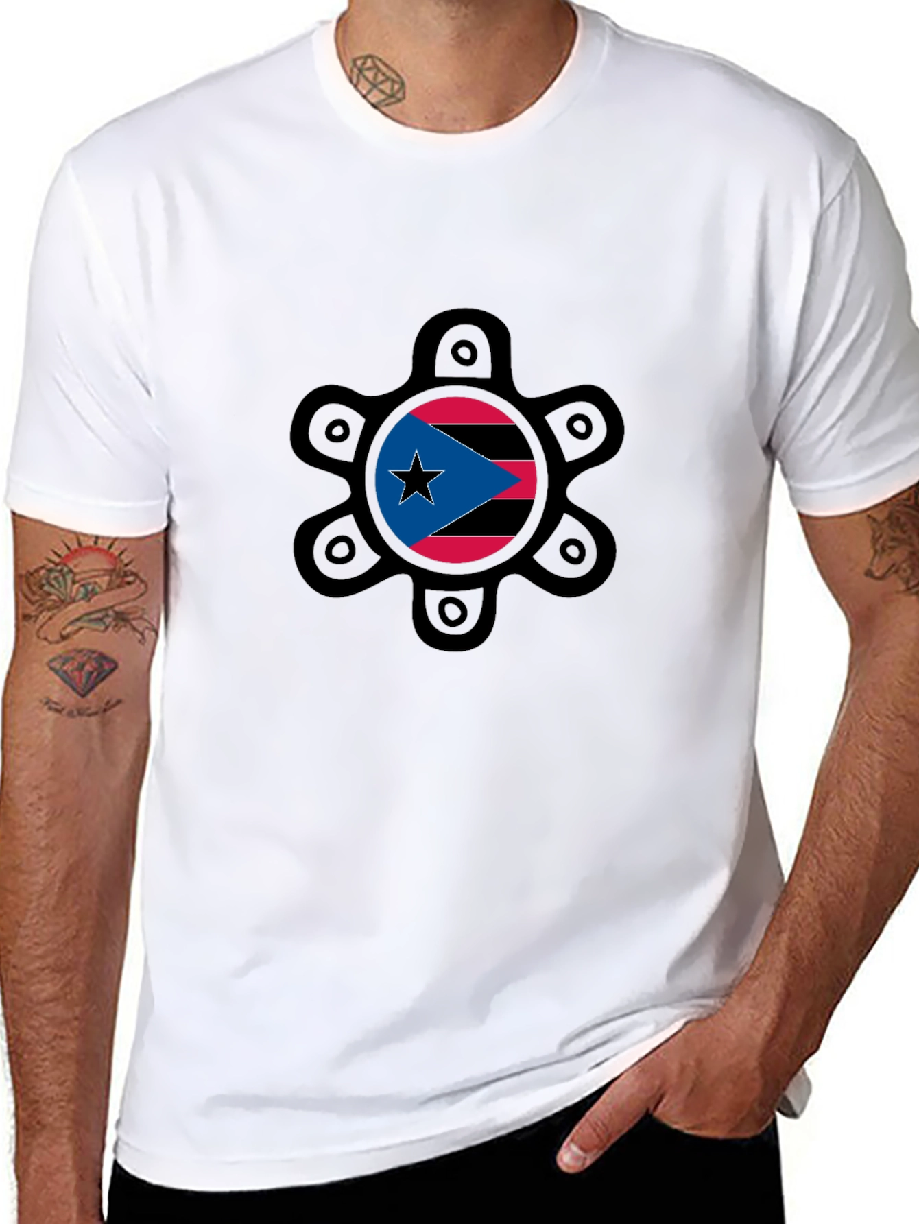 Puerto Rico Flag Graphic Tee - Boricua Pride